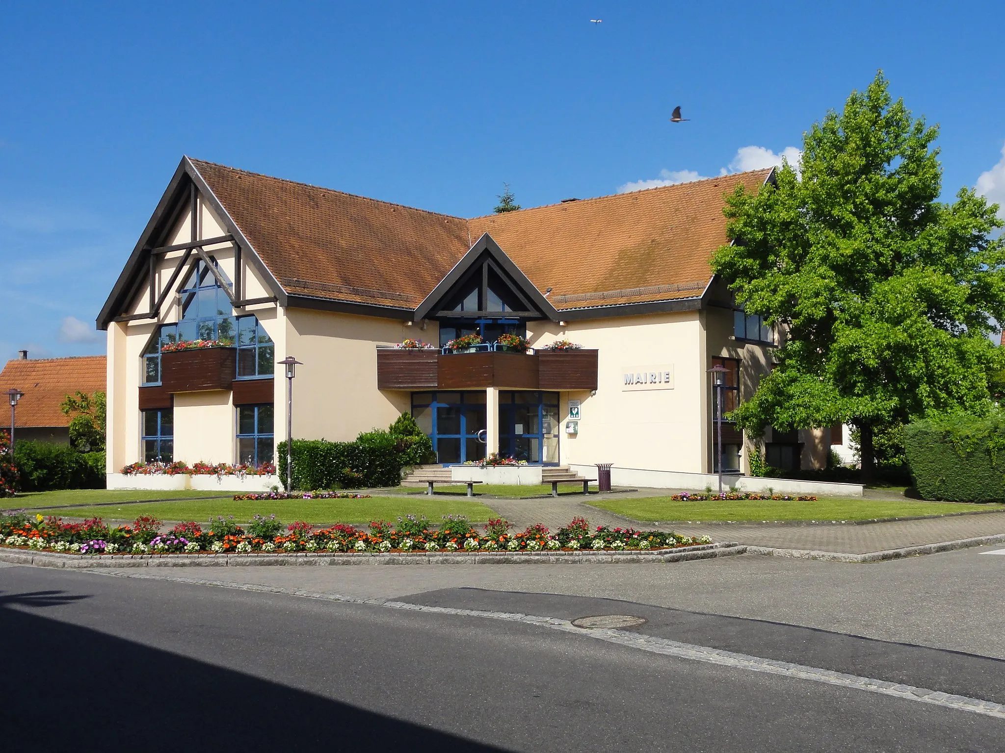 Photo showing: Alsace, Bas-Rhin, Offendorf, Mairie.