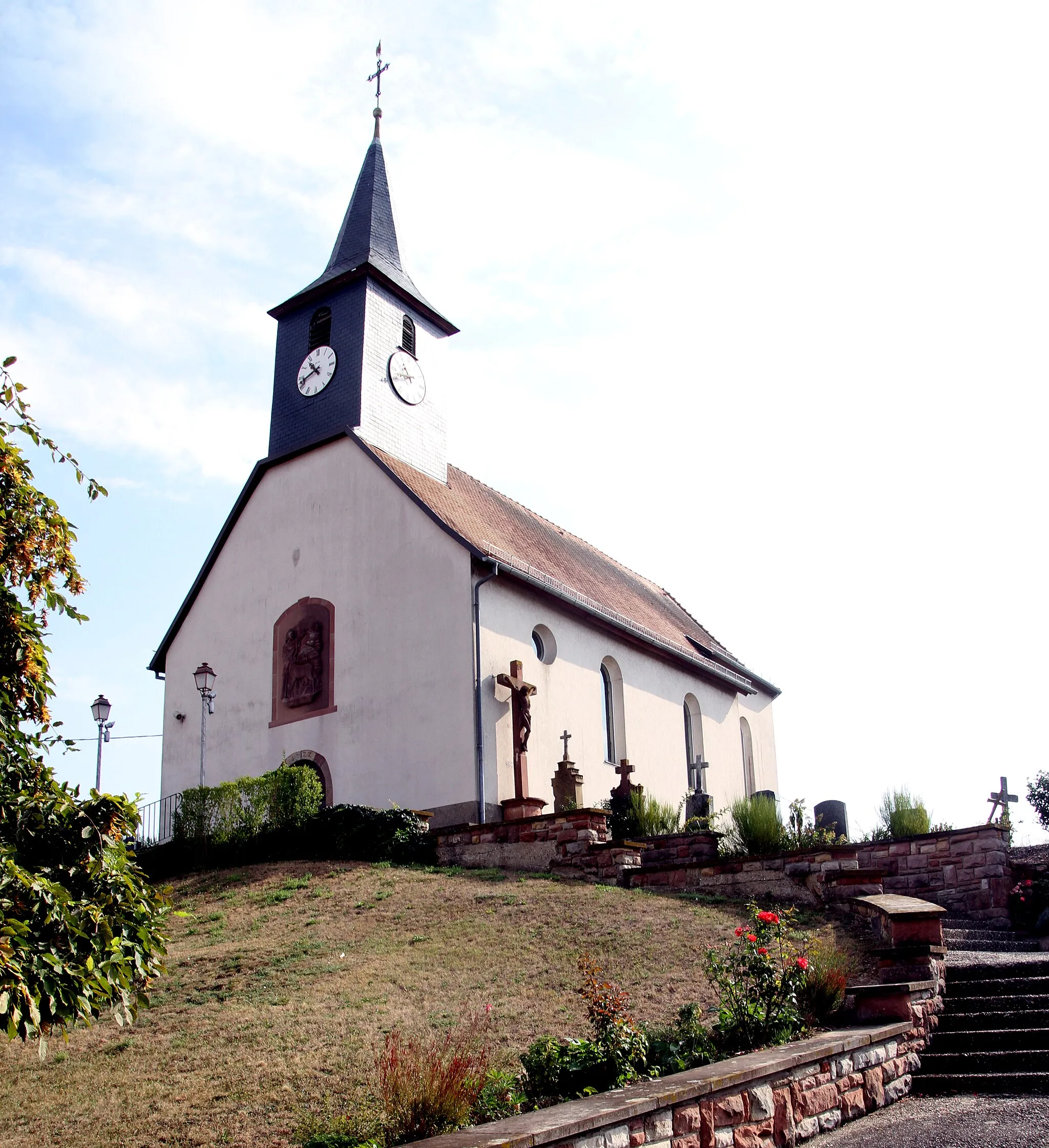 Photo showing: Church of Saint Giles in Wintzenbach.