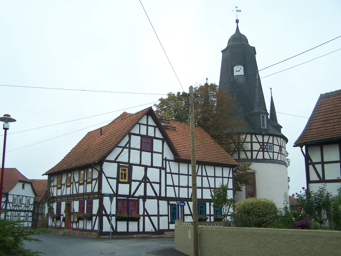 Photo showing: The church in Gerstungen-Untersuhl.