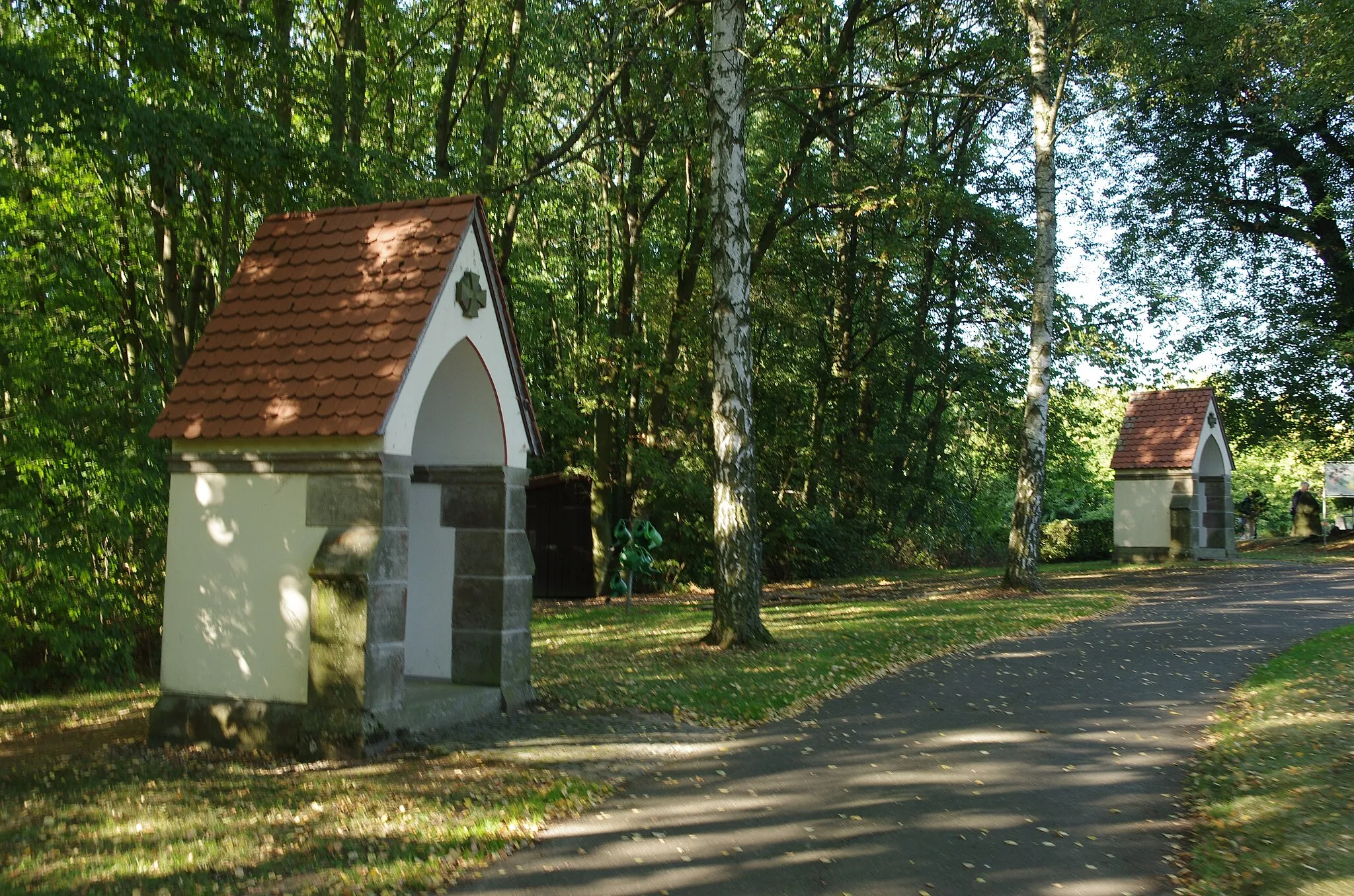 Photo showing: Büraberg im Ortsteil Ungedanken in Fritzlar in Hessen. Eine Station des Kreuzweges.