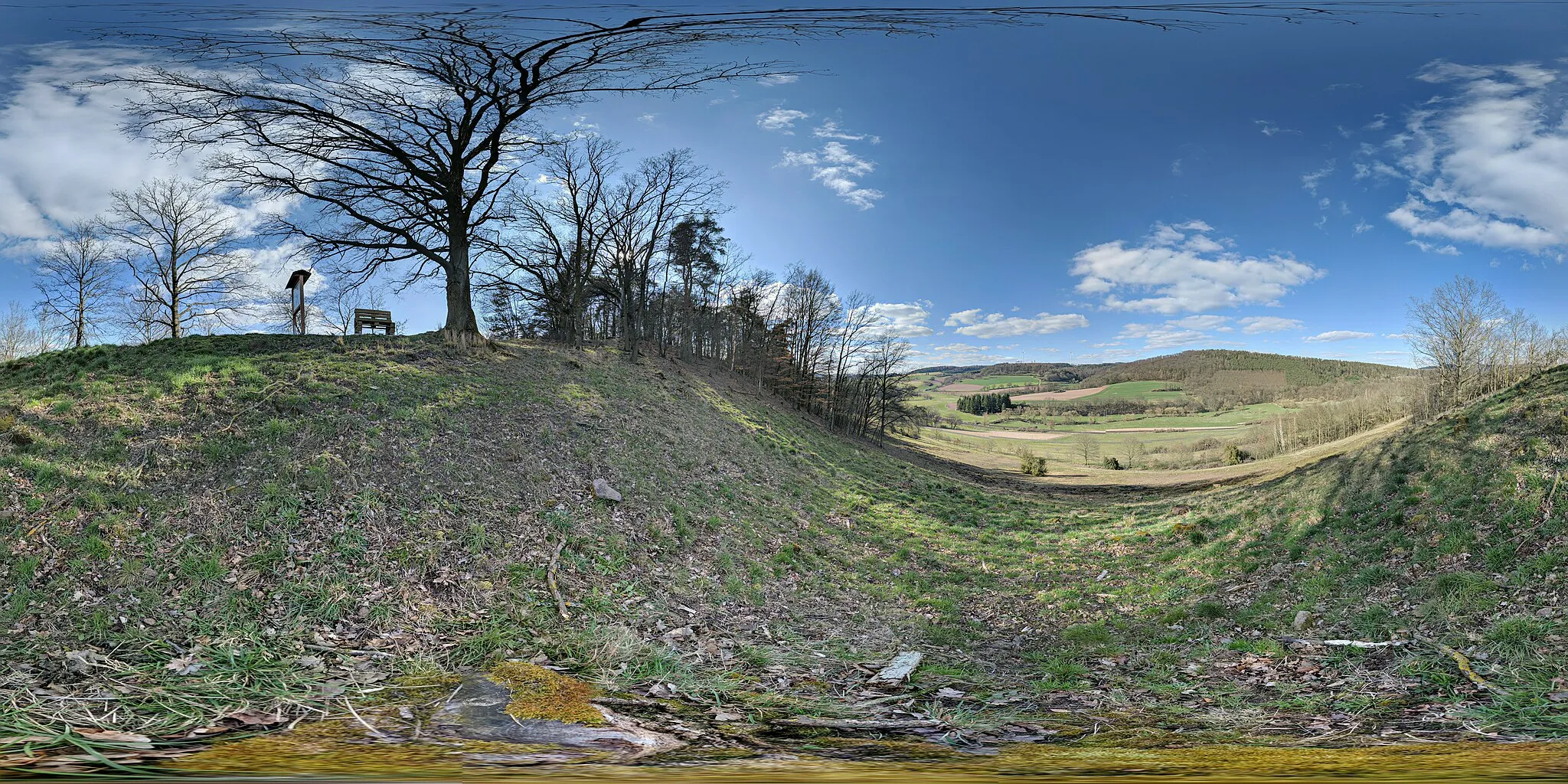 Photo showing: Photosphere: Special Areas of Conservation "Birkich" between Angersbach und Bad Salzschlirf, Wartenberg, Hesse, Germany