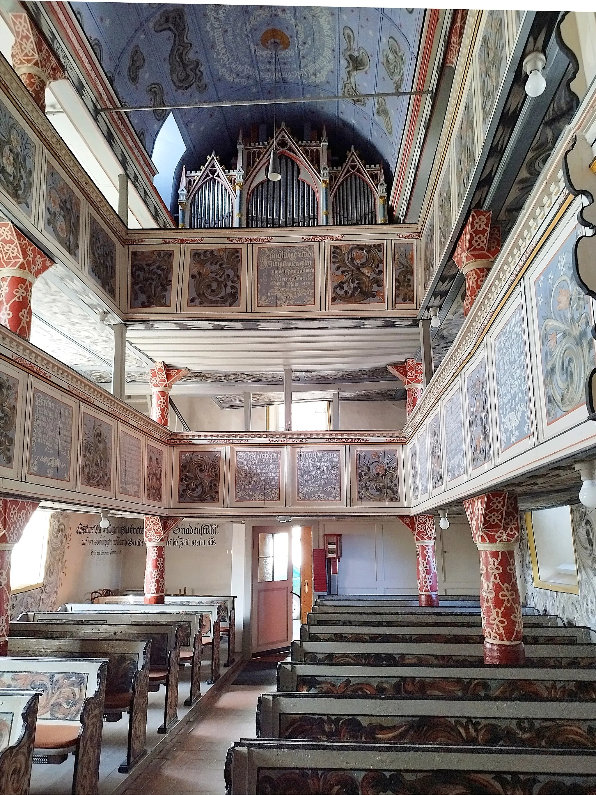 Photo showing: Innenansicht der barocken Patronatskirche in Richelsdorf