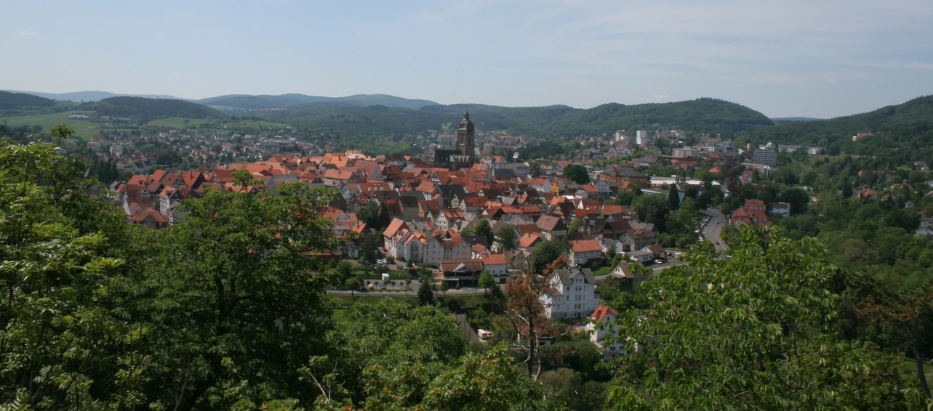 Photo showing: Blick über Bad Wildungen.