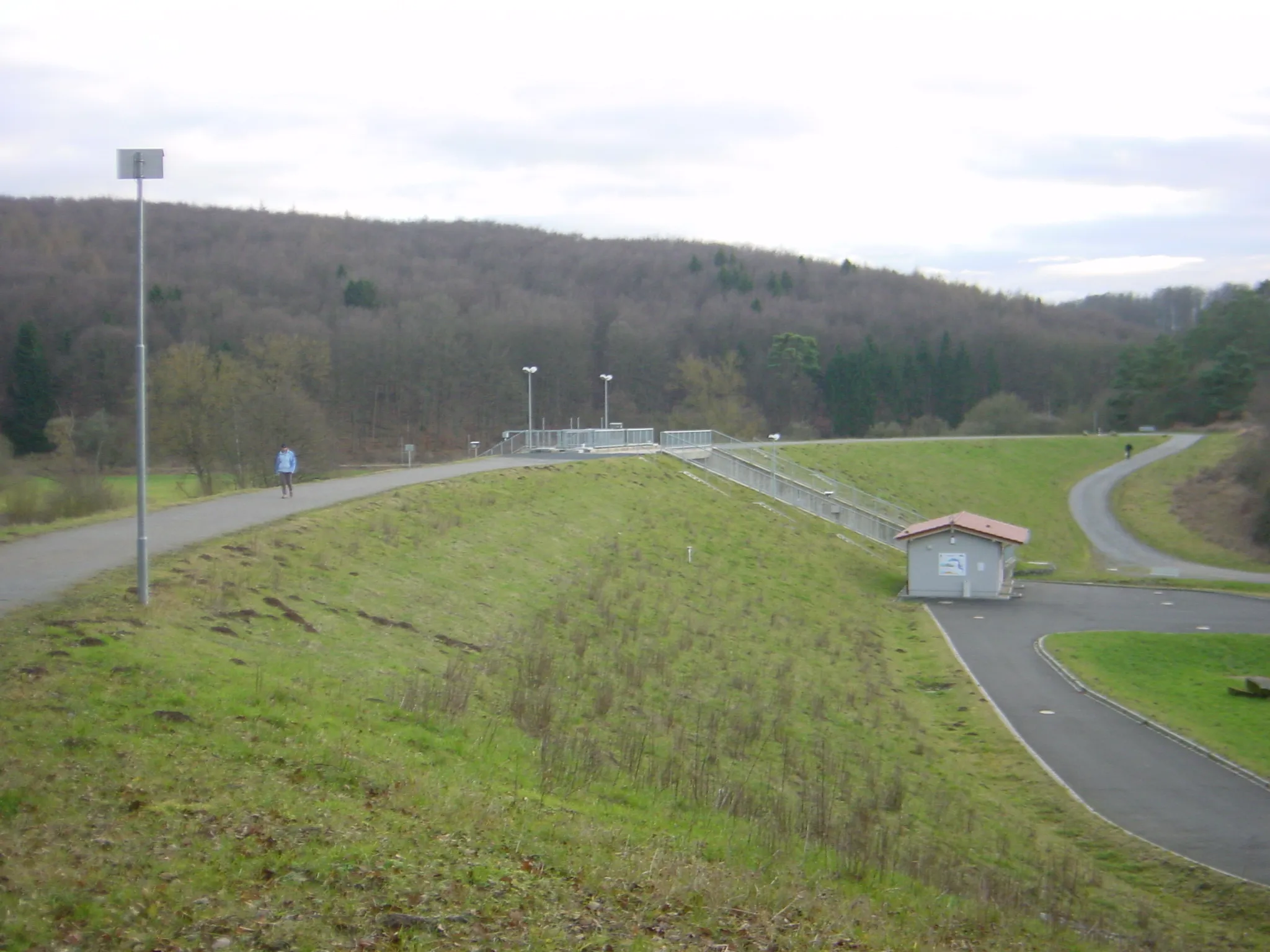 Photo showing: retention basin Ehringen, Hesse, Germany