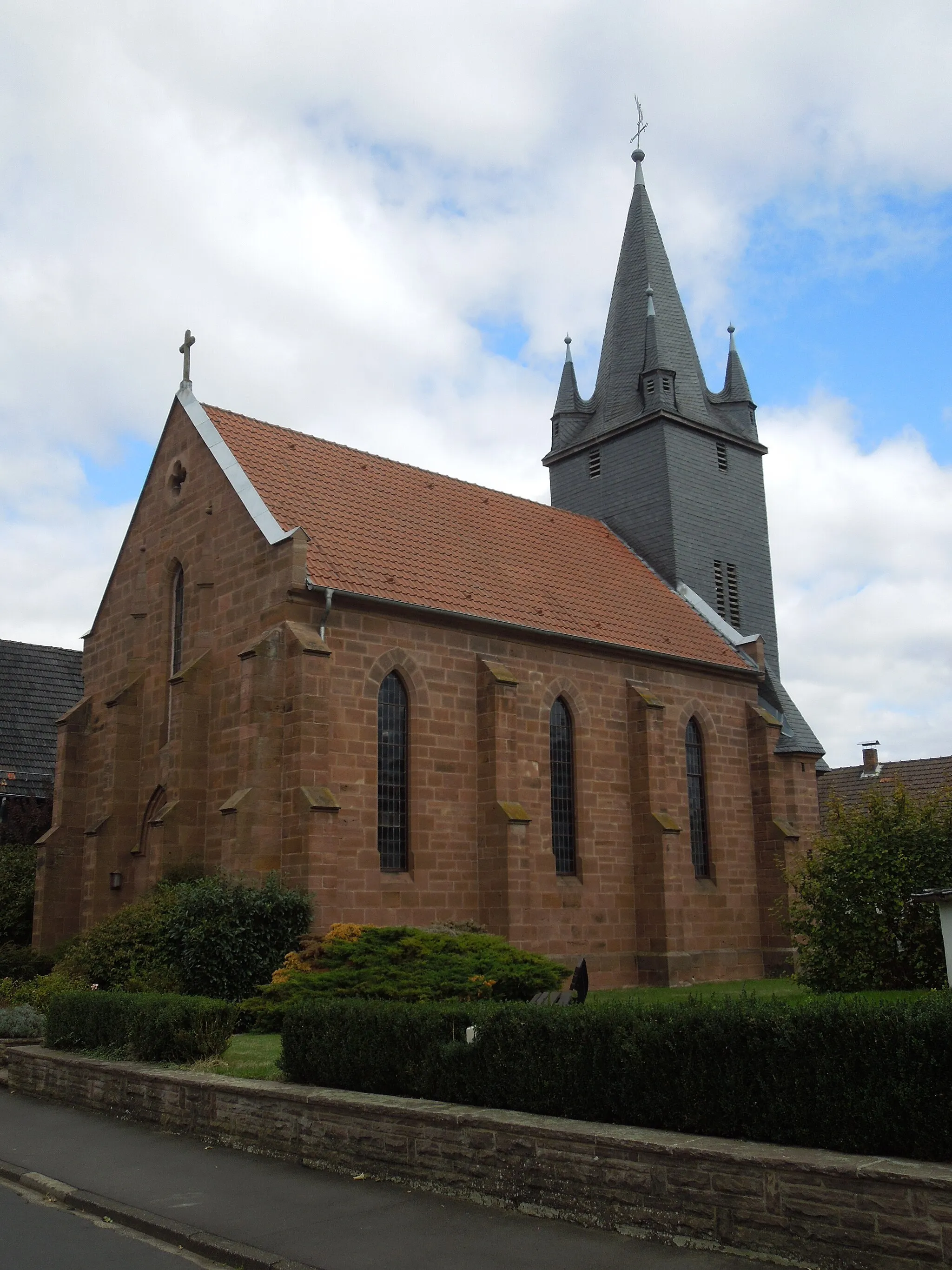 Photo showing: Die ev. Dorfkirche in Arnsbach (Borken)