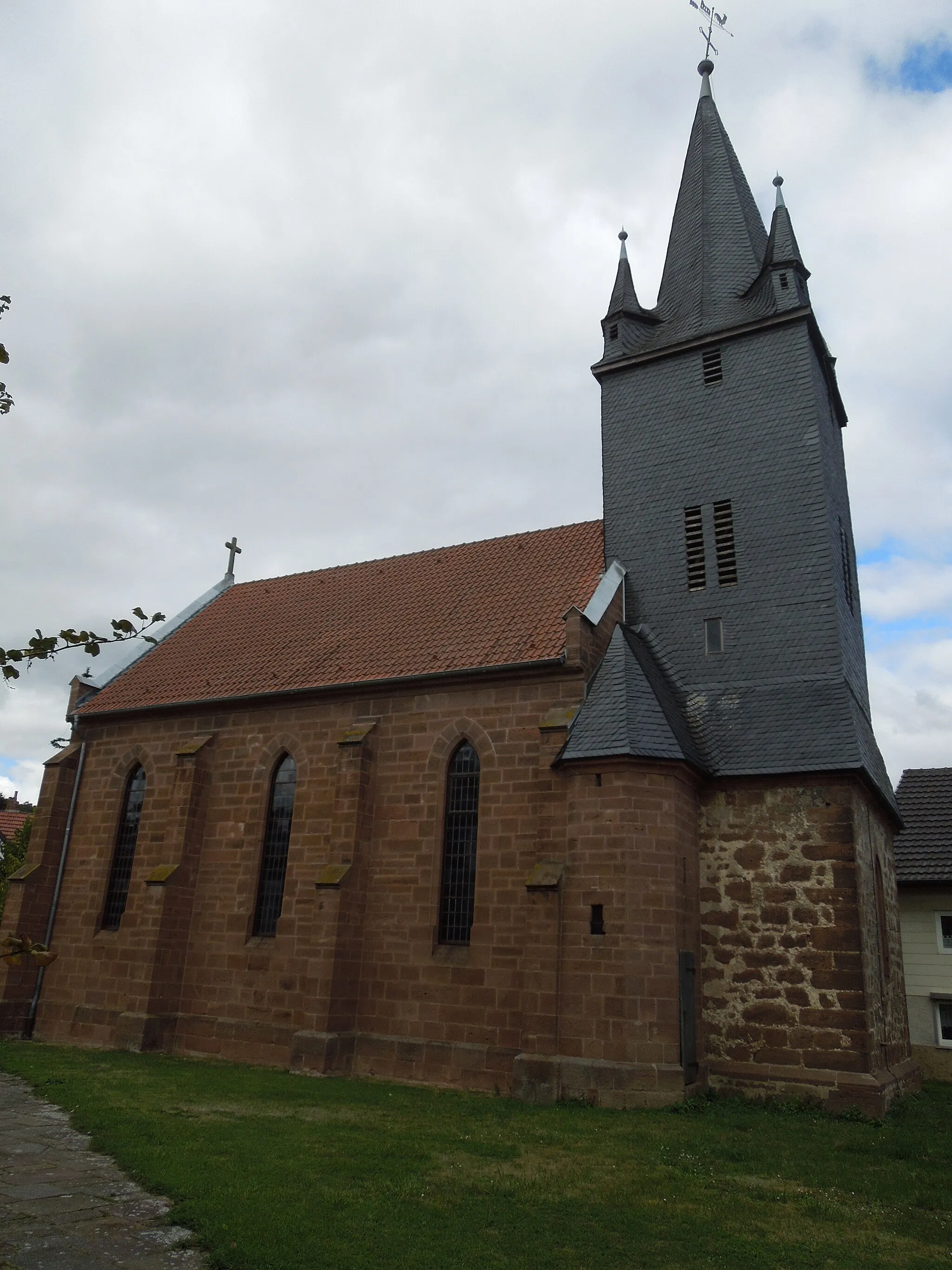 Photo showing: Die ev. Dorfkirche in Arnsbach (Borken)