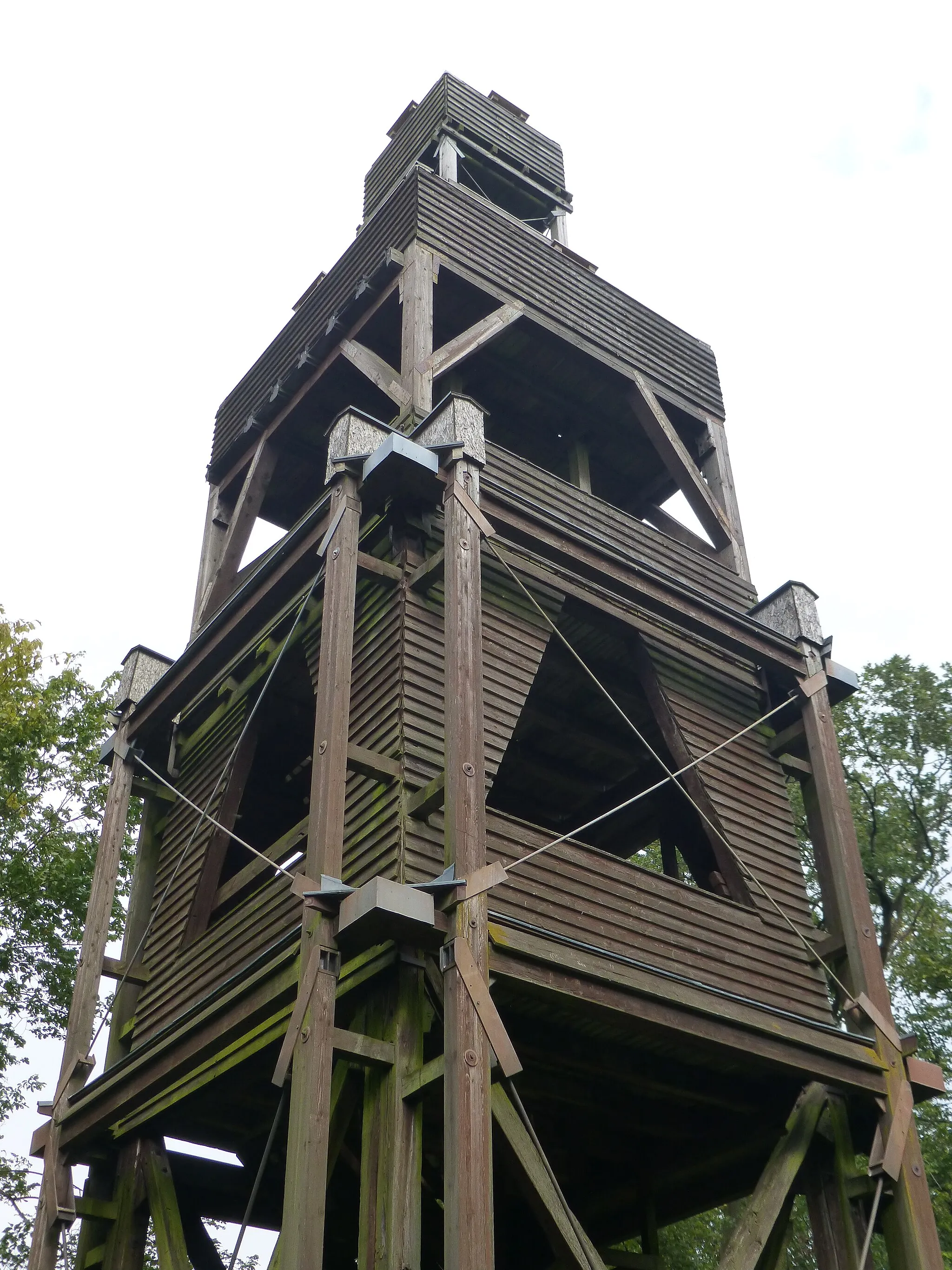 Photo showing: Odenbergturm; Ansicht der oberen Turmhälfte