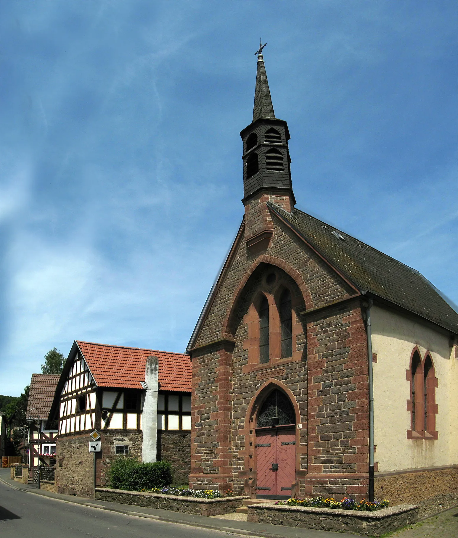Photo showing: Church of Hermershausen, a village west of Marburg