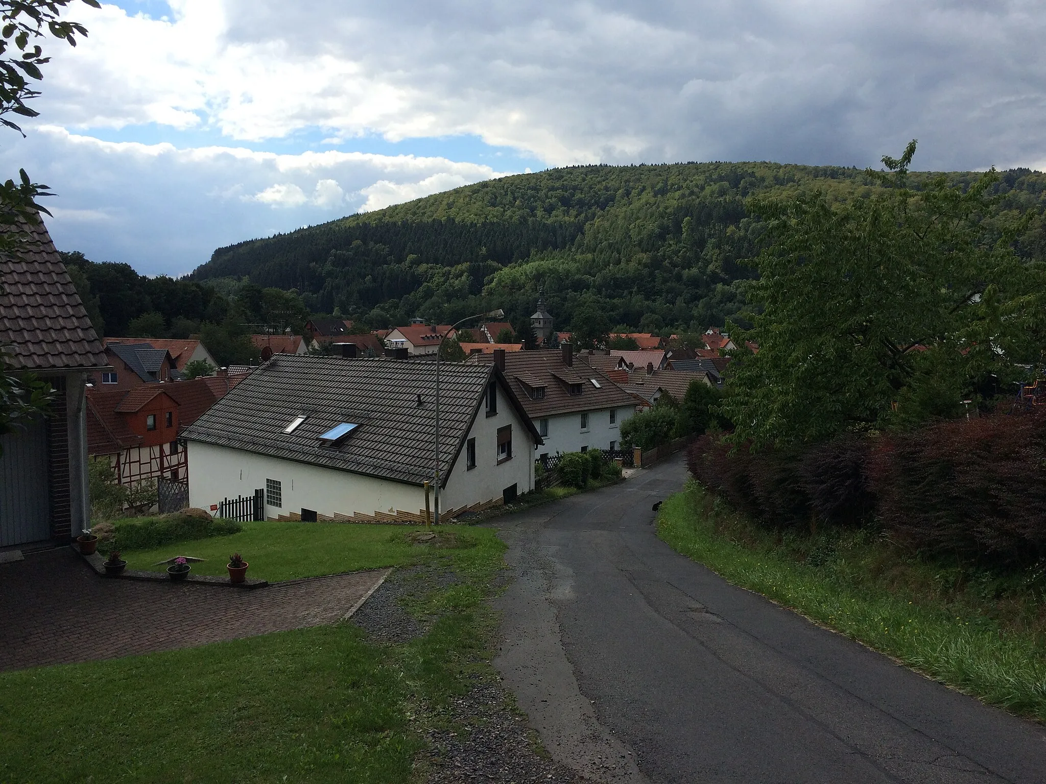 Photo showing: Der Eco Pfad Industrie- und Kulturgeschichte Helsa am Klingenberg in Helsa