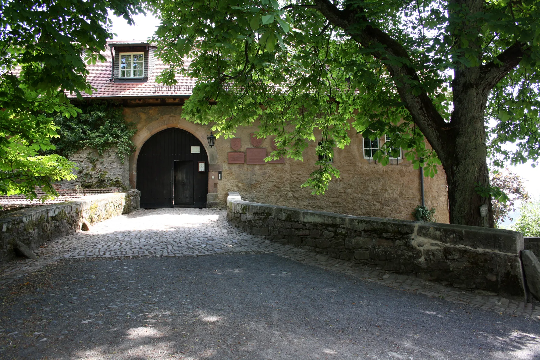 Photo showing: Das Tor zur Kernburg von Burg Brandenstein im hessischen Schlüchtern-Elm