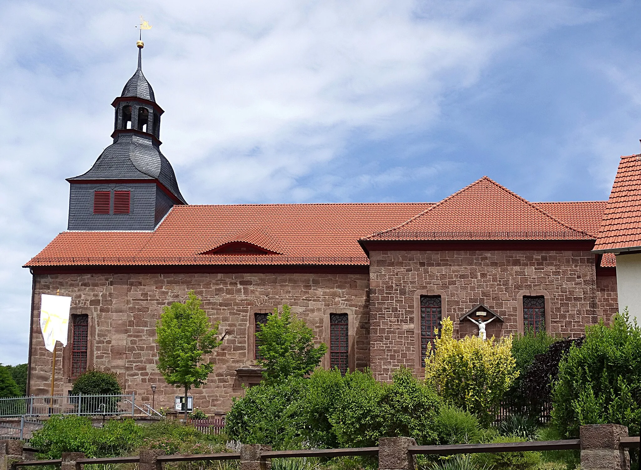 Photo showing: Filialkirche St. Johannes der Täufer (Gerbershausen) von Südwesten