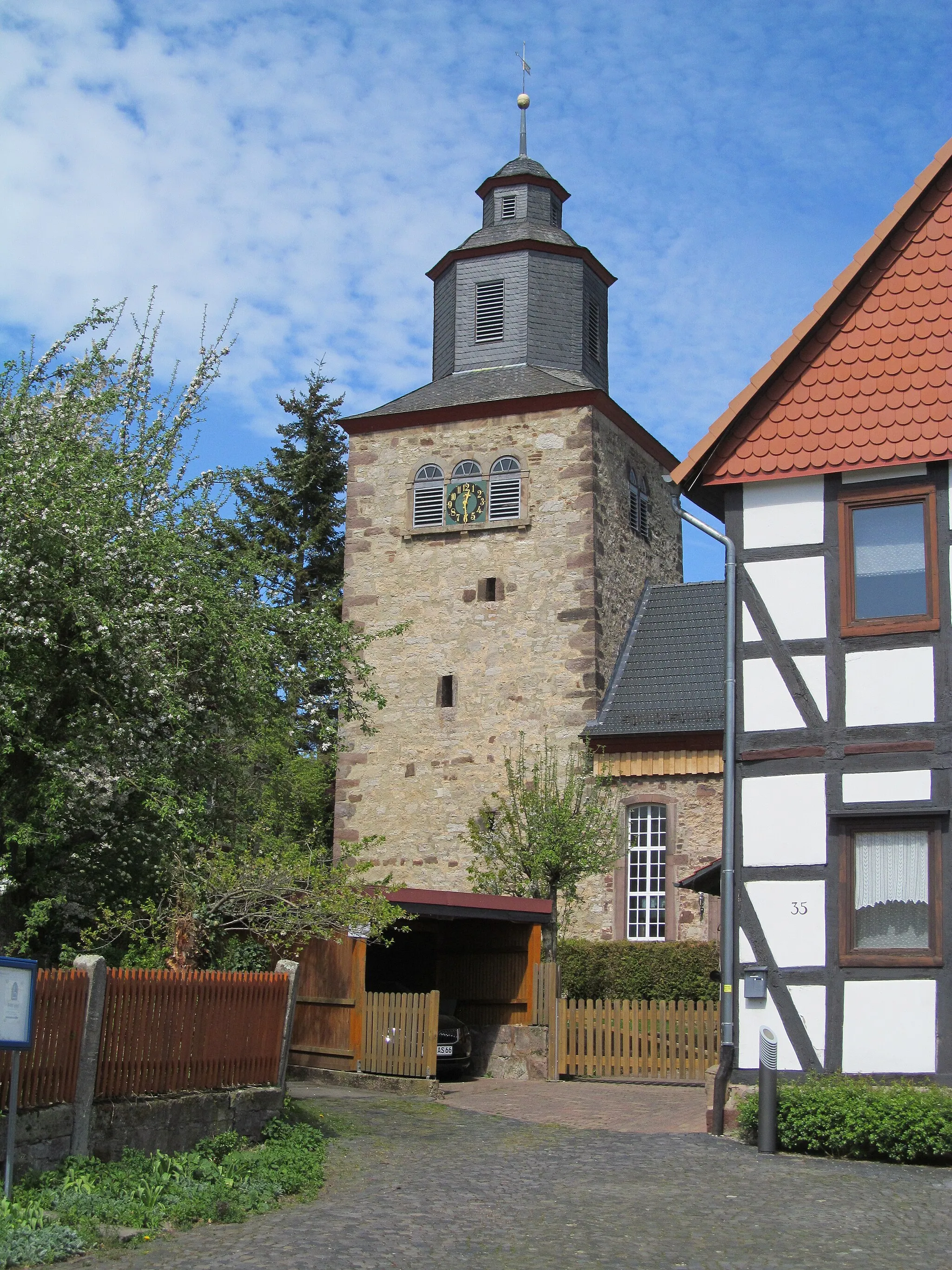 Photo showing: die evangelische Kirche in Hebenshausen, Gemeinde Neu-Eichenberg