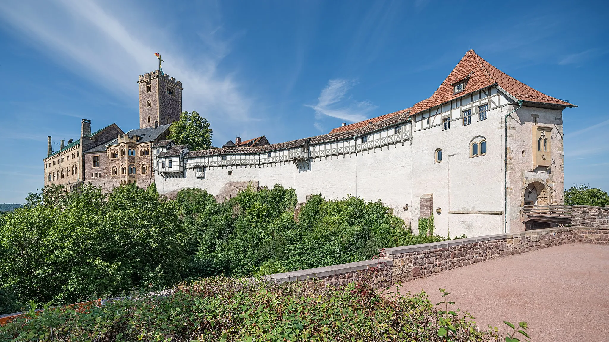 Photo showing: Close view of Wartburg Castle in Eisenach (Thuringia, Germany)