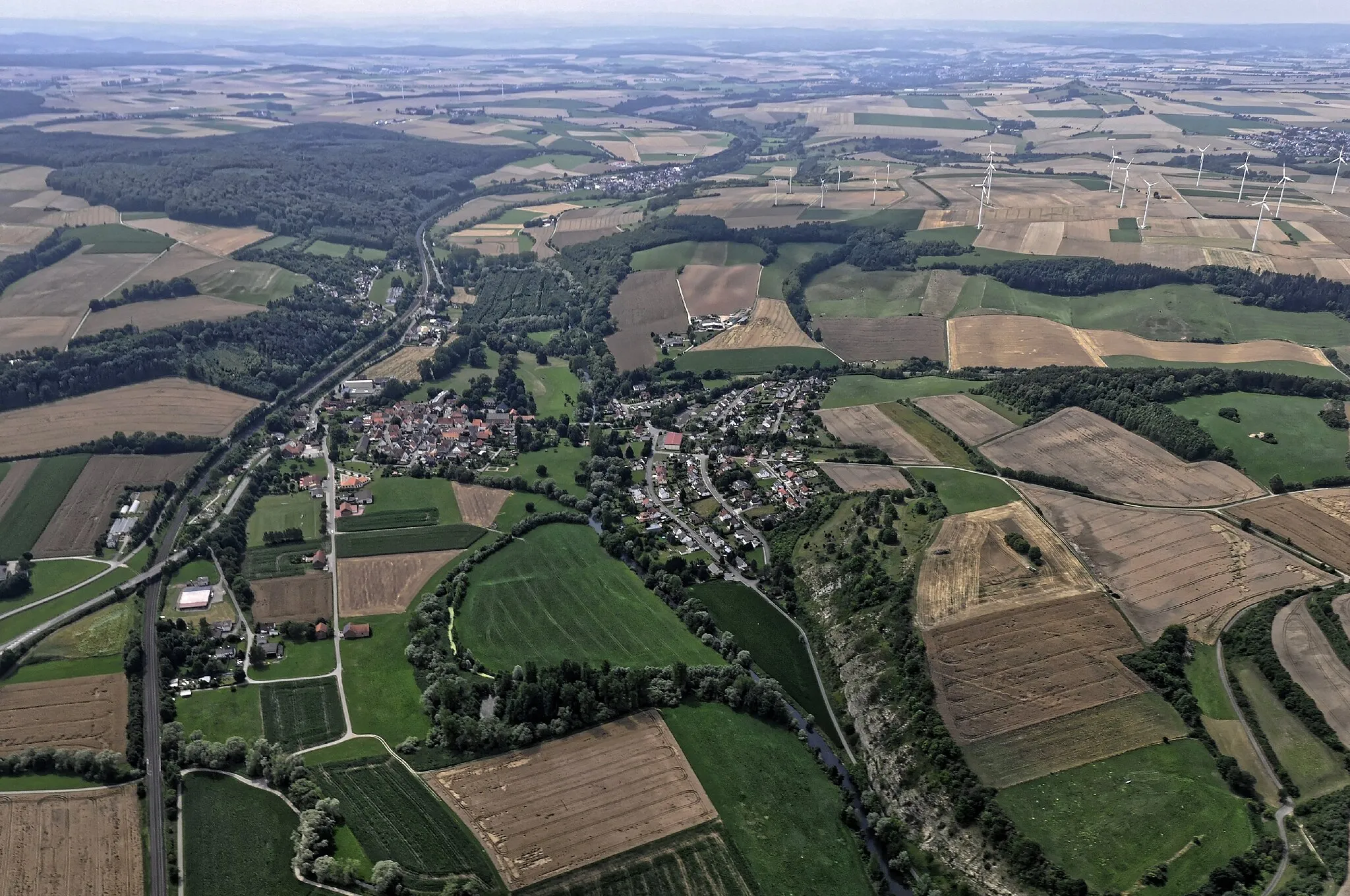 Photo showing: Bilder vom Flug NordholzHammelburg 2015: Liebenau