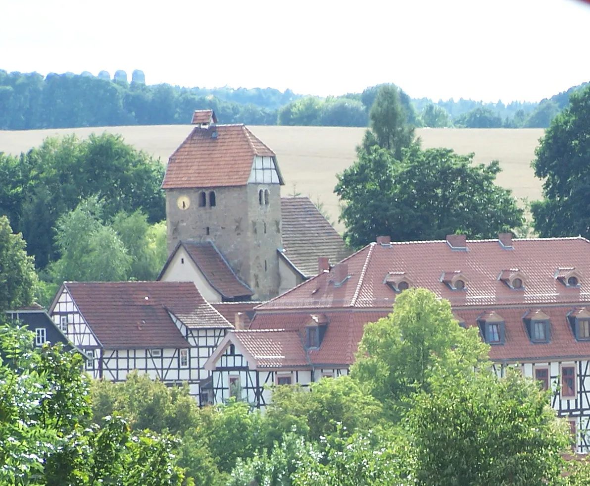 Photo showing: The church in Bischofroda village.