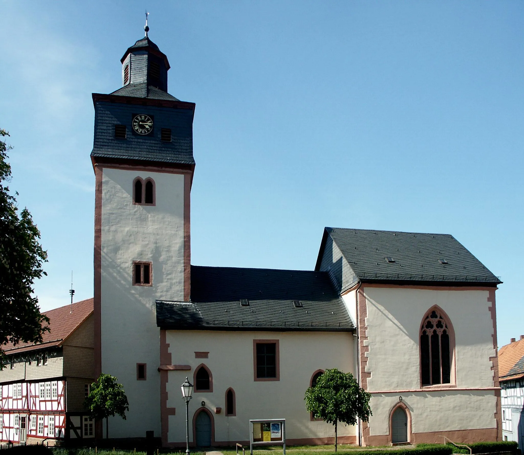 Photo showing: Die Kirche in Schwarzenborn