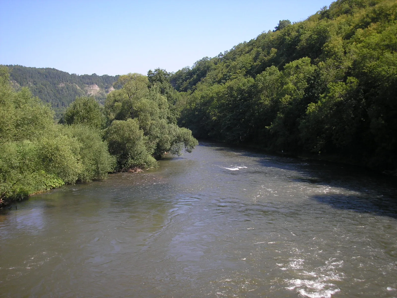 Photo showing: Die Werra in Creuzburg (Thüringen).