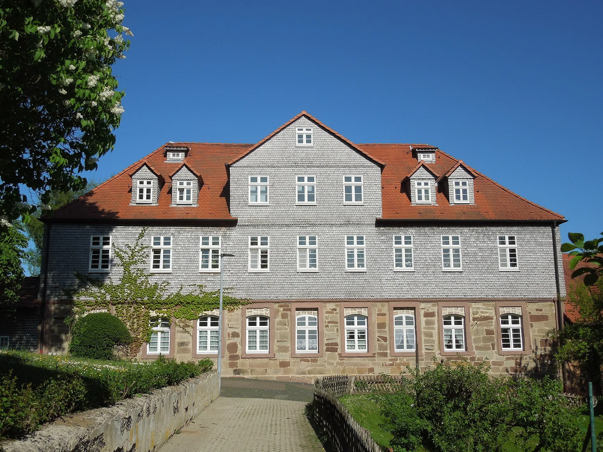 Photo showing: Das alte Herrenhaus in Kirchberg; Westseite