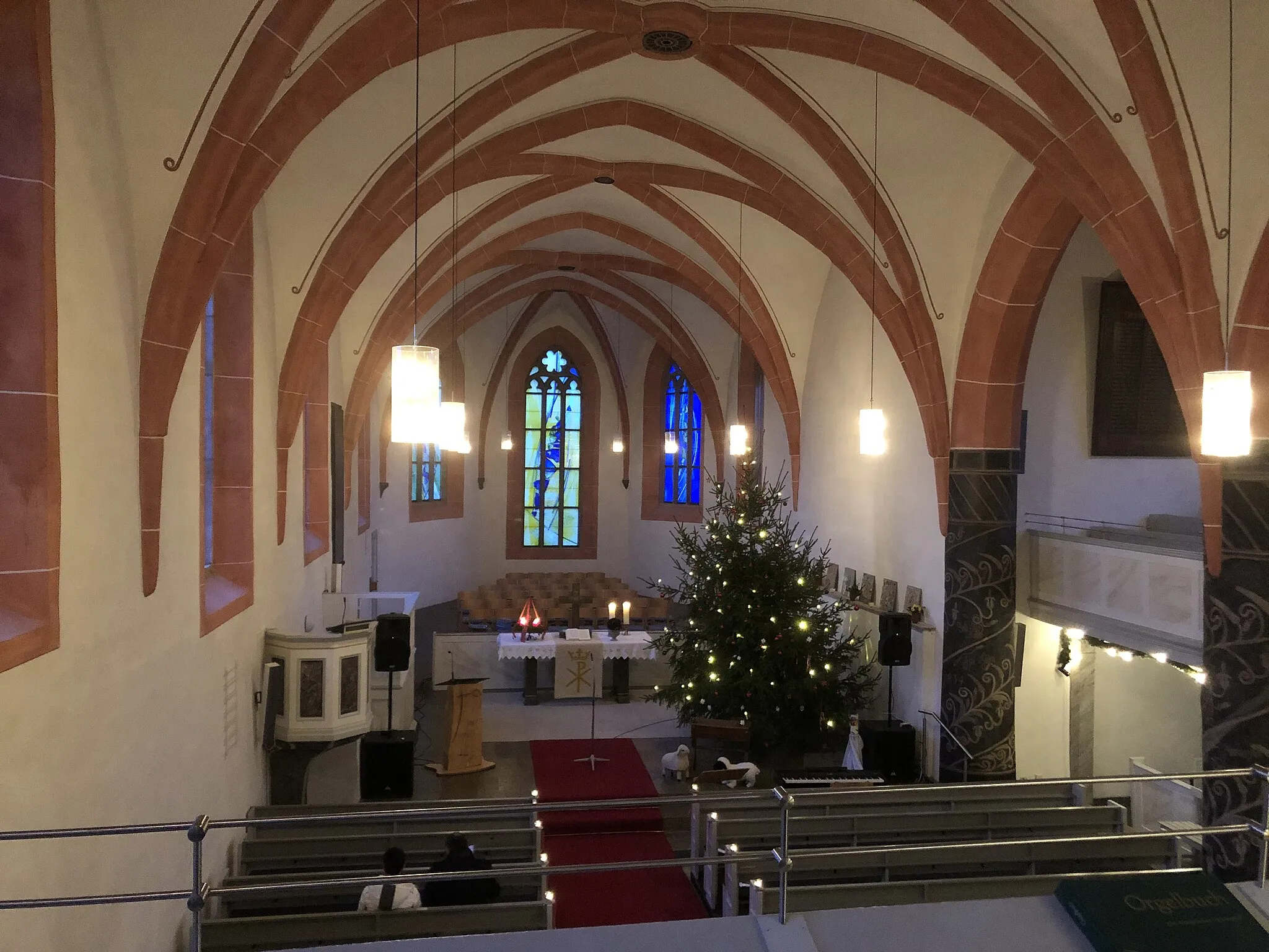 Photo showing: Mittelschiff der Stadtkirche Sontra