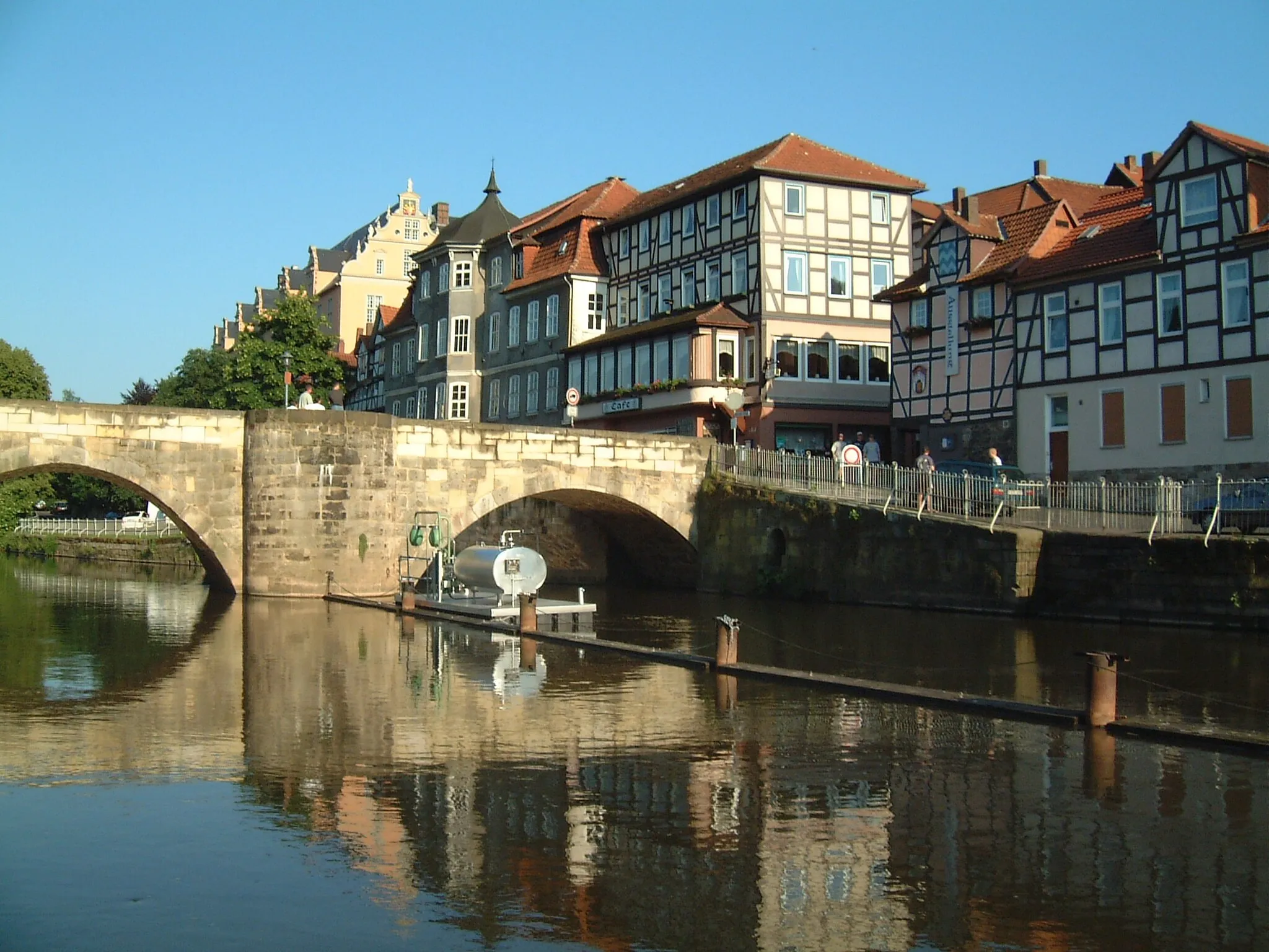 Photo showing: Die alte Werrabrücke in Hann. Münden