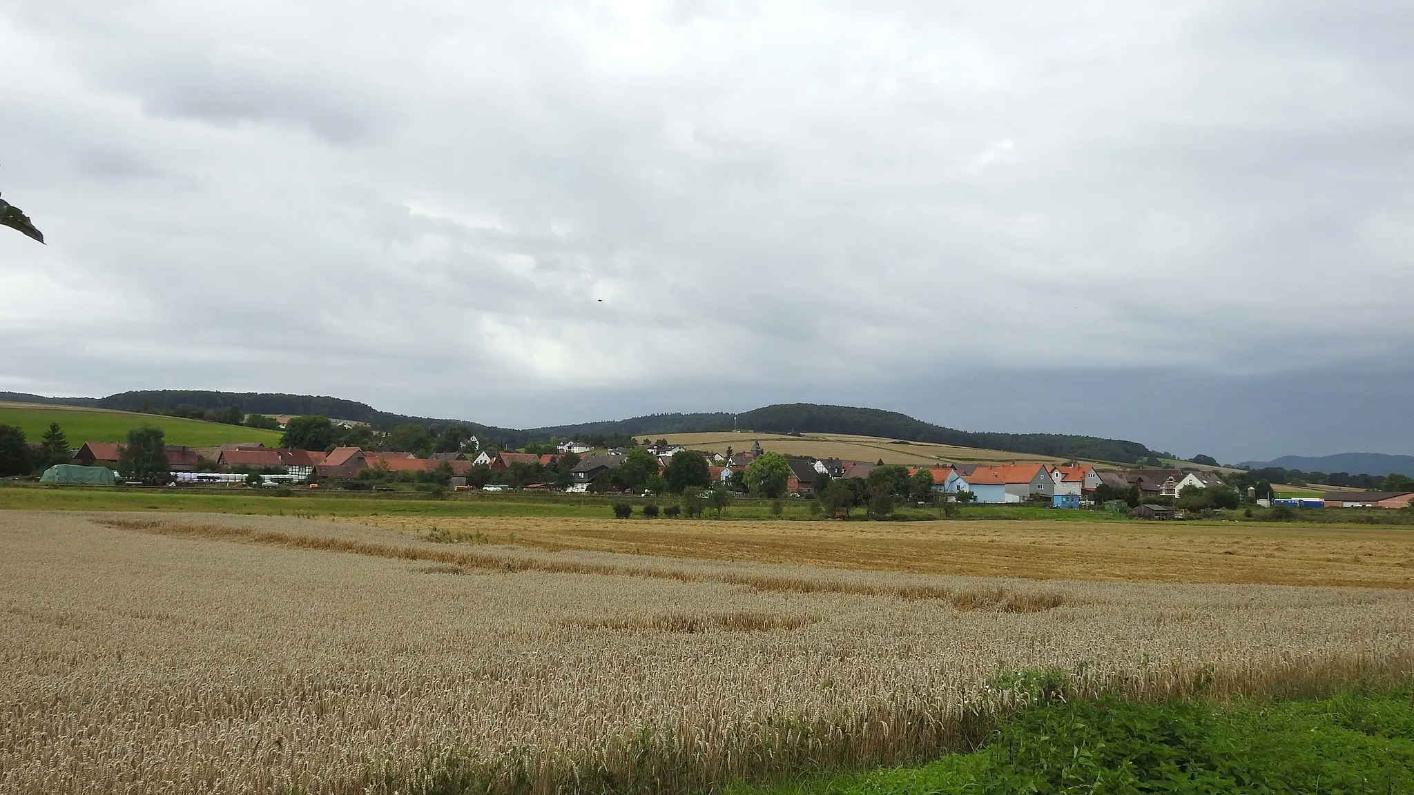 Photo showing: Mandern, Bad Wildungen, von Nordosten