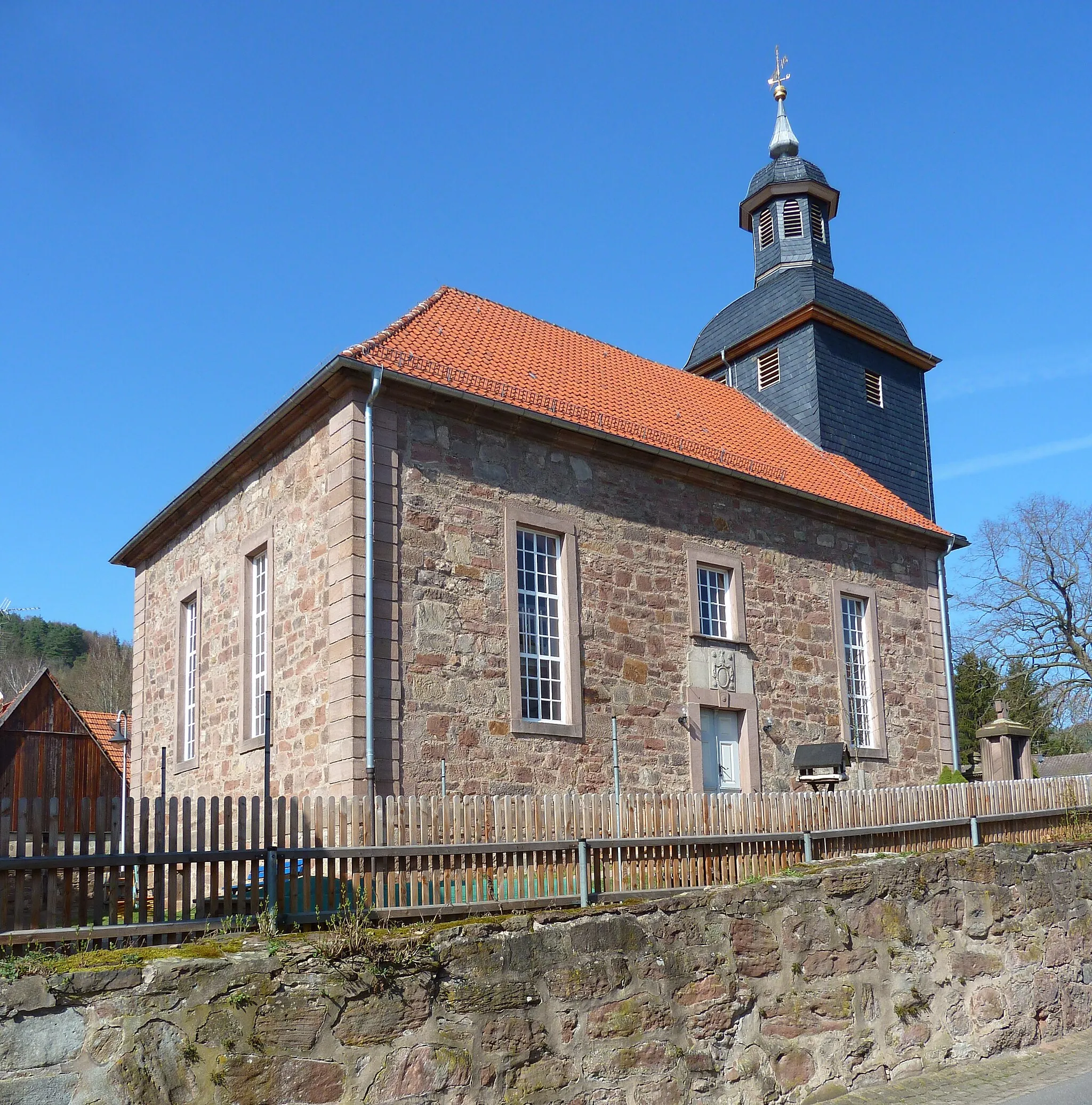 Photo showing: Ev. Kirche in Werleshausen, Stadt Witzenhausen, Nordhessen