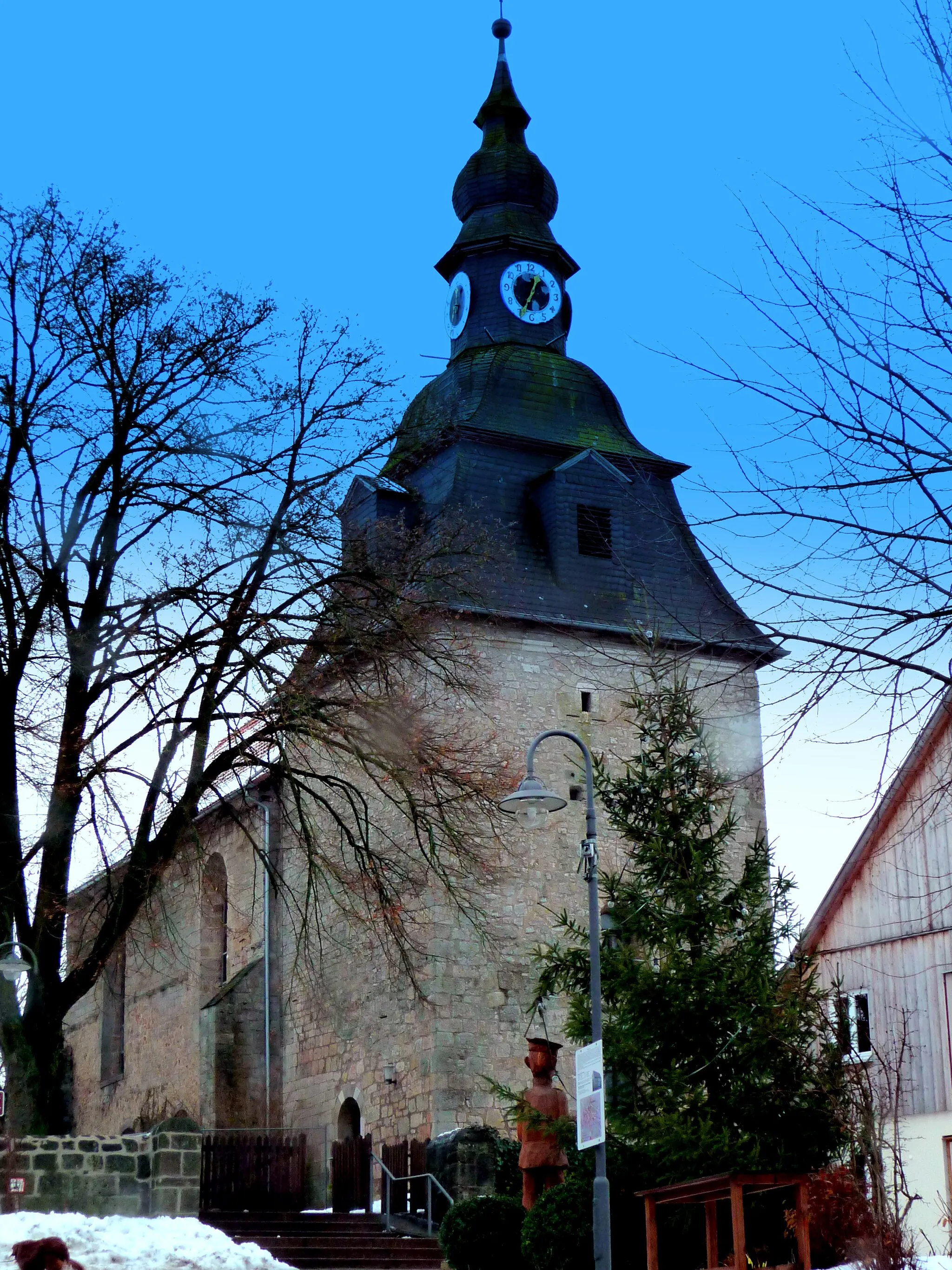 Photo showing: Goddelsheim - Ev. Kirche - 2009+-25-12