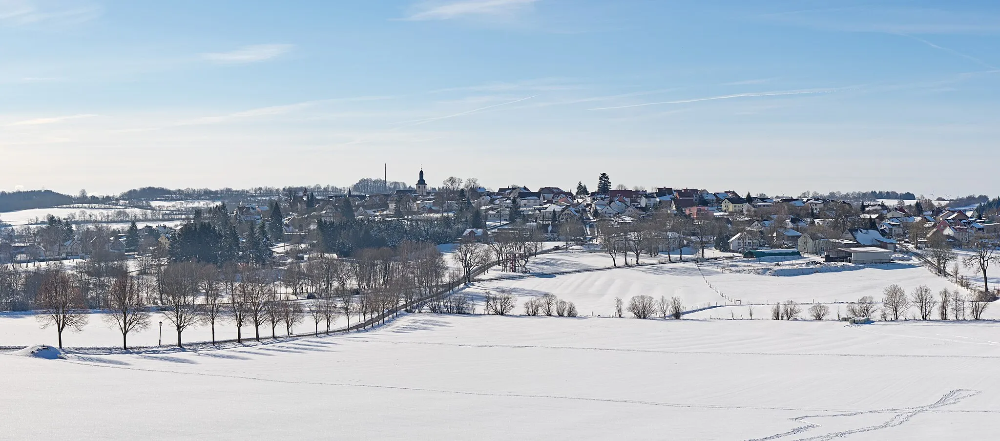 Photo showing: Herbstein, seen from the northwest