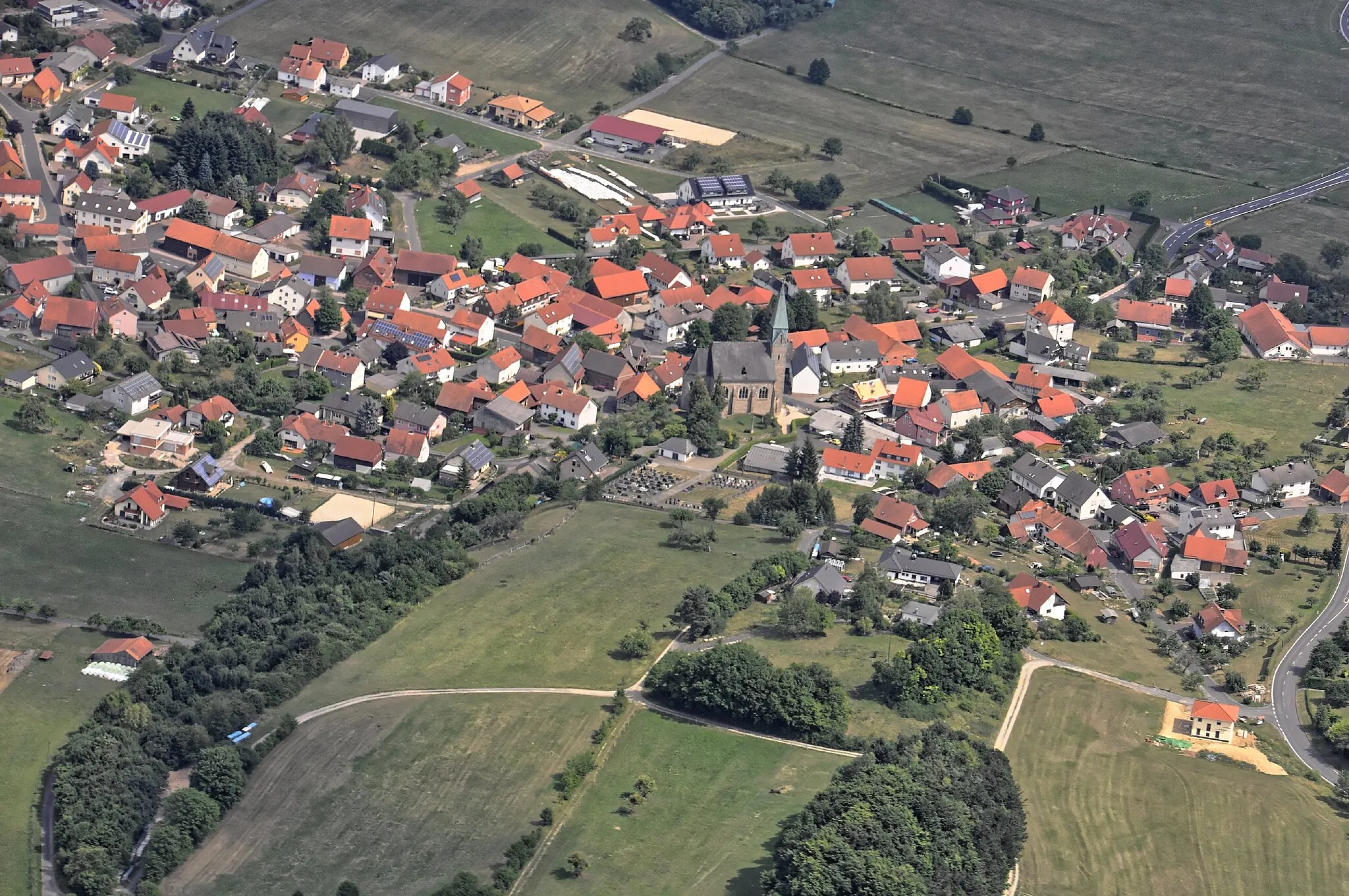 Photo showing: Bilder vom Flug Nordholz-Hammelburg 2015: Büchenberg.