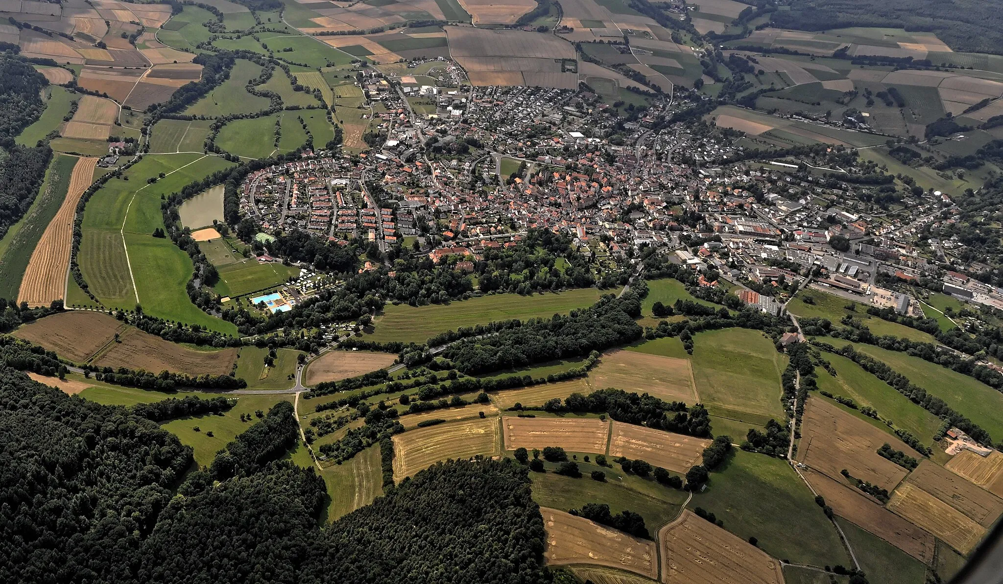 Photo showing: Bilder vom Flug Nordholz-Hammelburg 2015: Schlitz