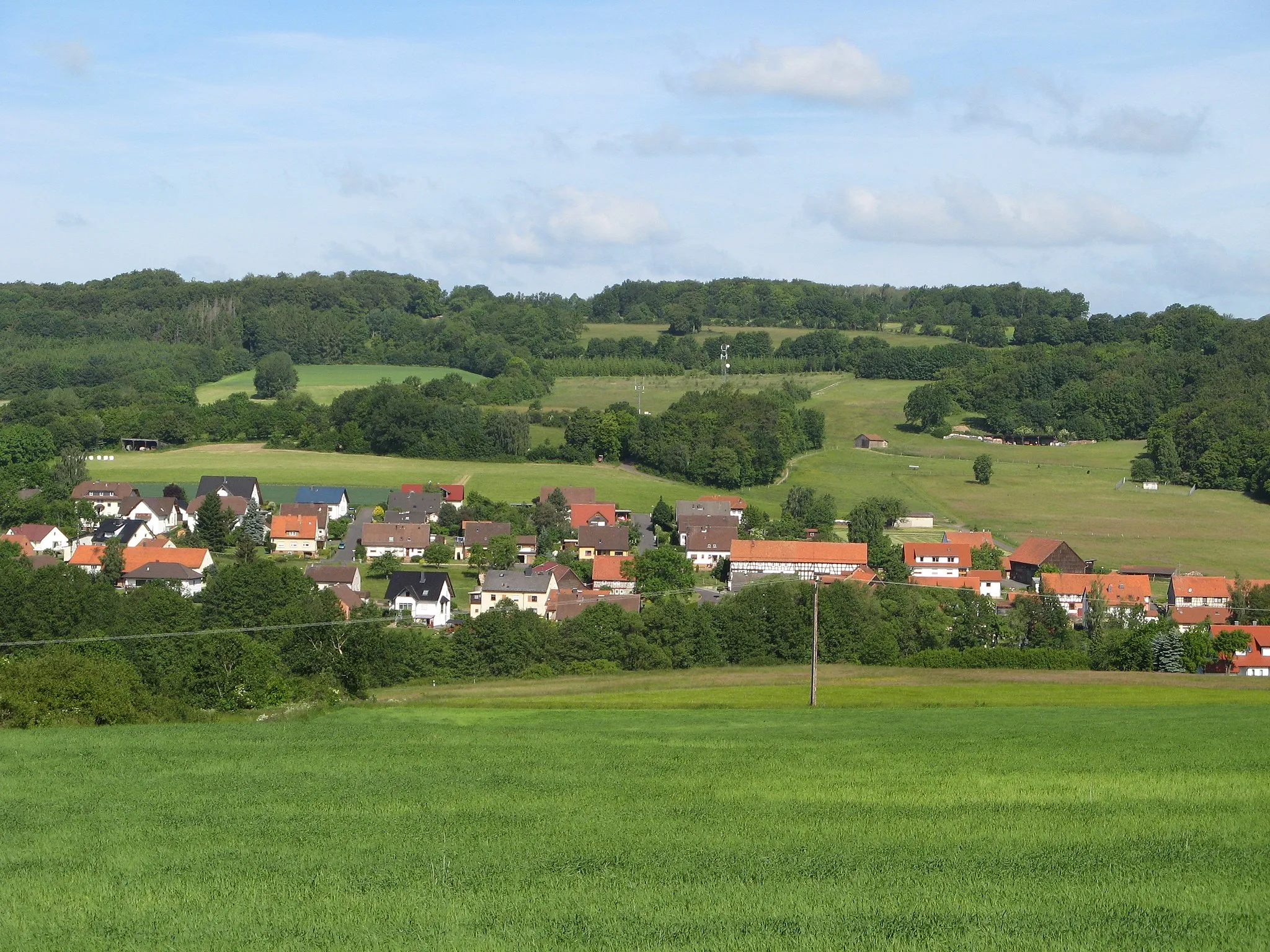 Photo showing: Teilansicht von Poppenrod, Hessen, Deutschland