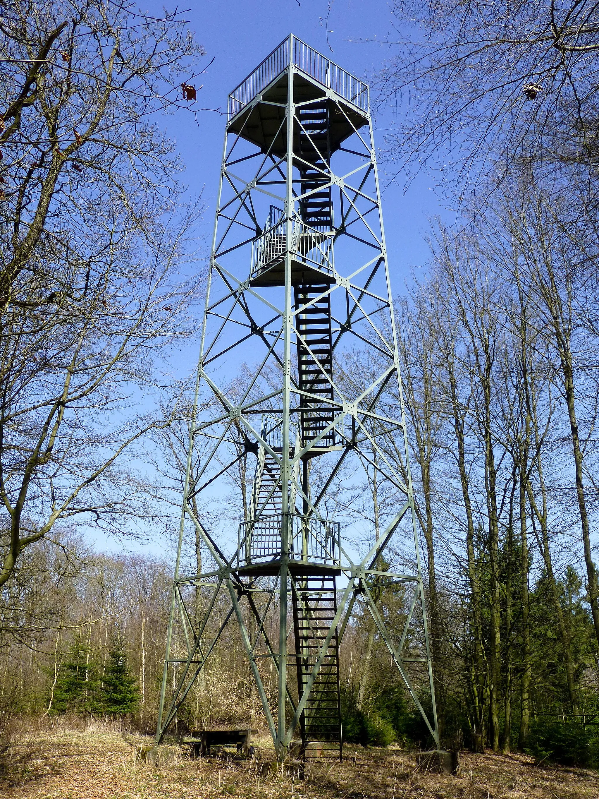 Photo showing: Pionierturm auf dem Mäuseberg bei Waldkappel