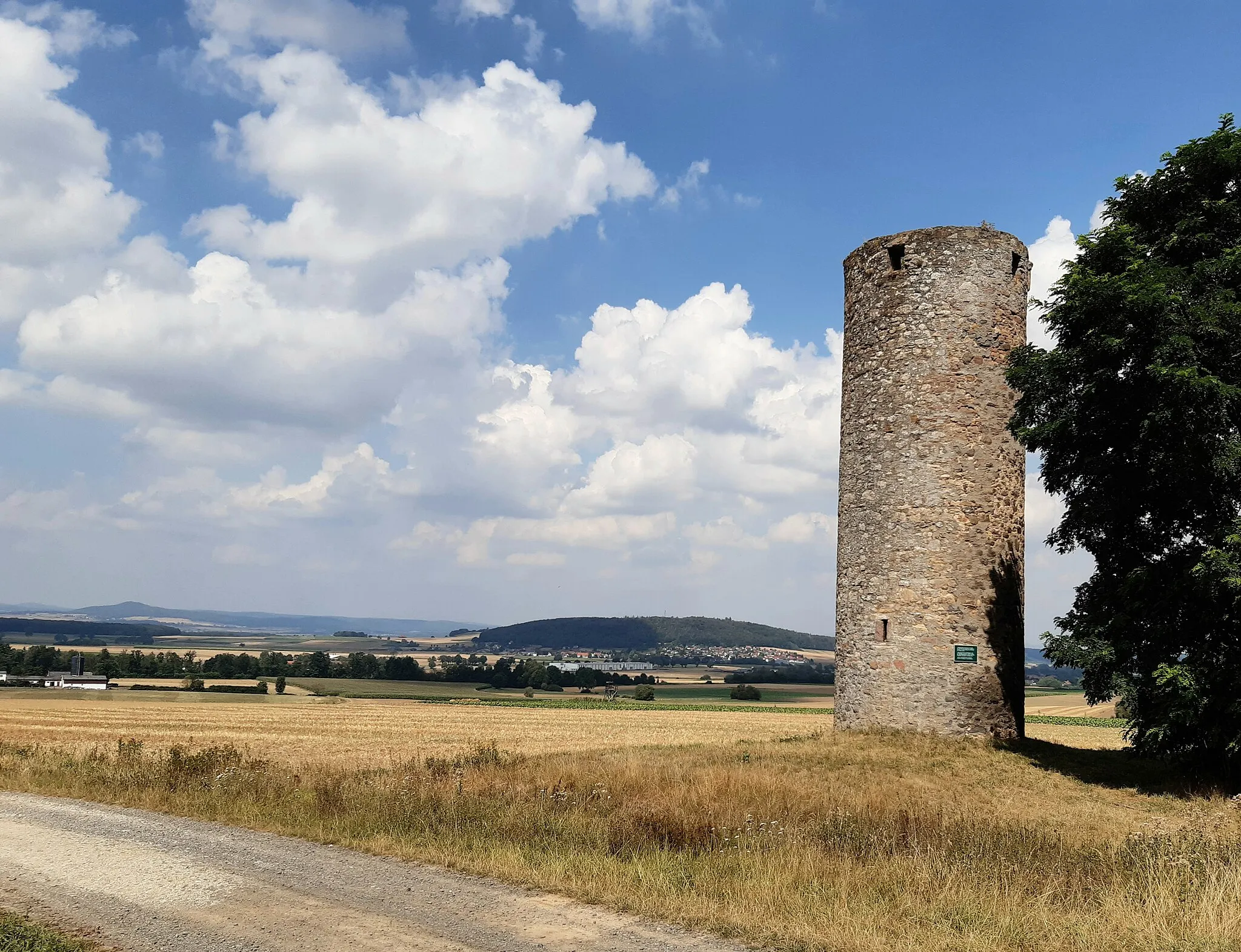 Photo showing: The Spießturm is a watch tower near Frielendorf-Spieskappel