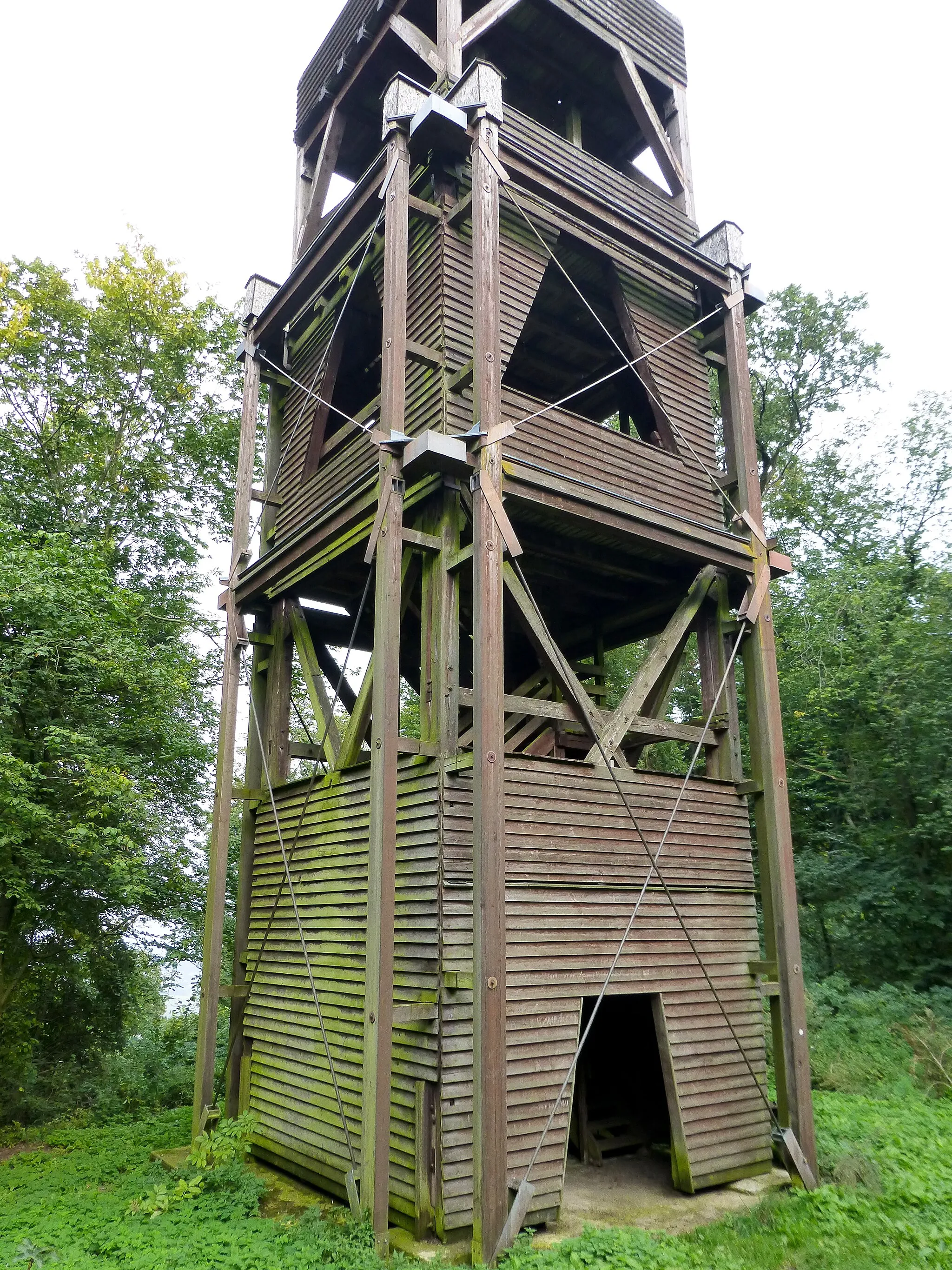 Photo showing: Odenbergturm; Ansicht der unteren Turmhälfte