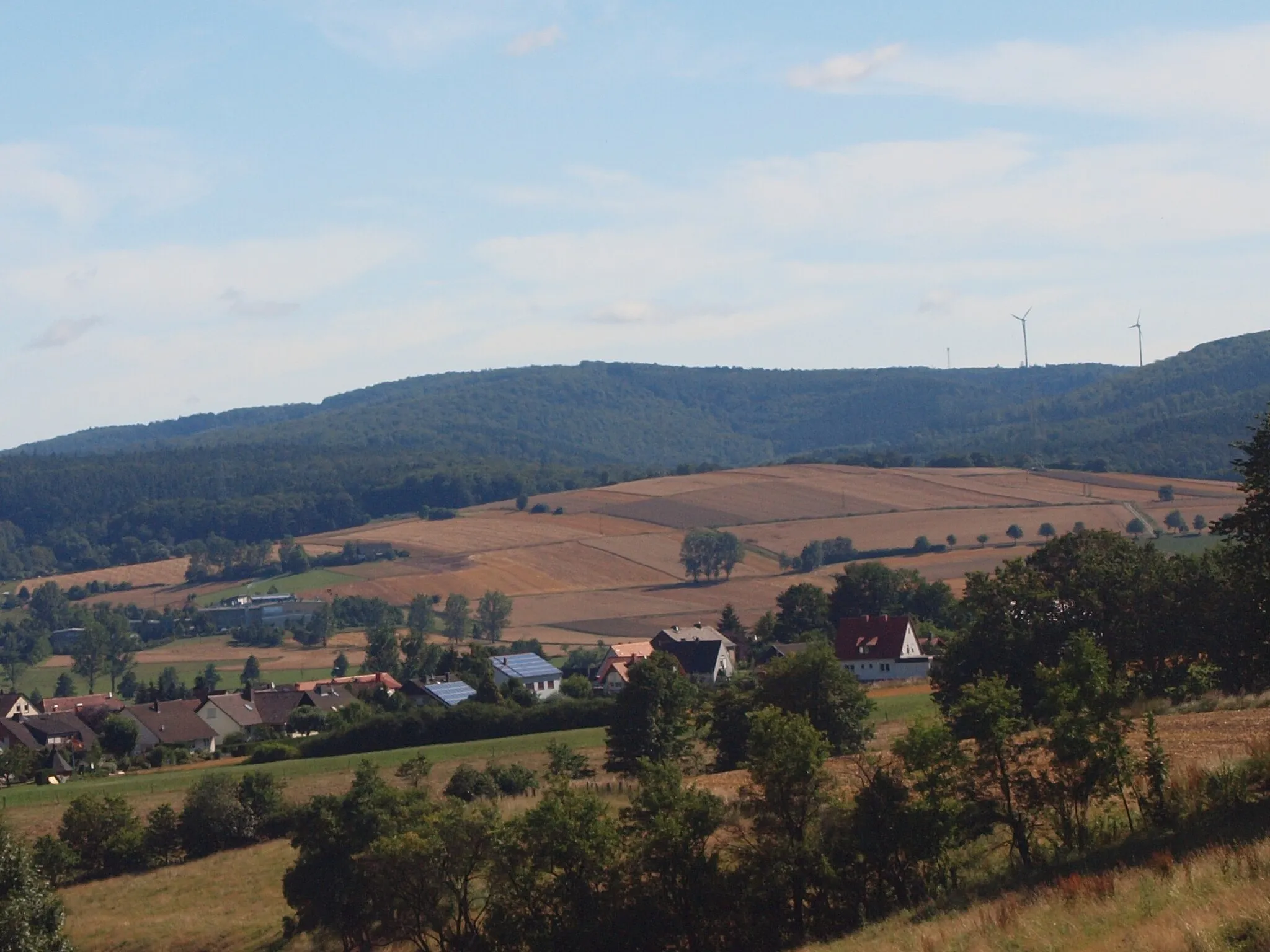 Photo showing: Northeastern view of the mountain "Toter Mann" im mountain range Seulingswald.