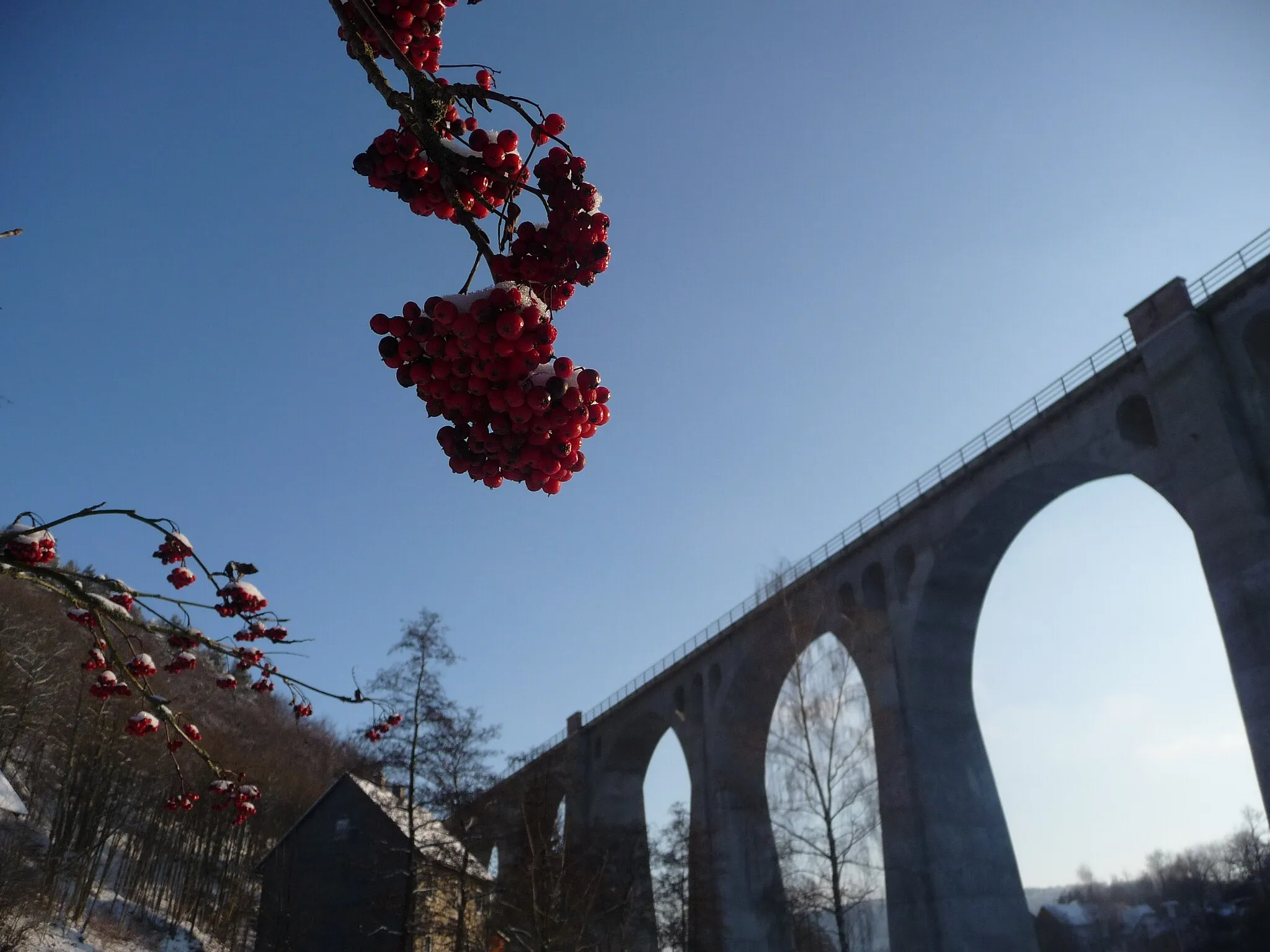 Photo showing: Der Viadukt von Willingen im Winter