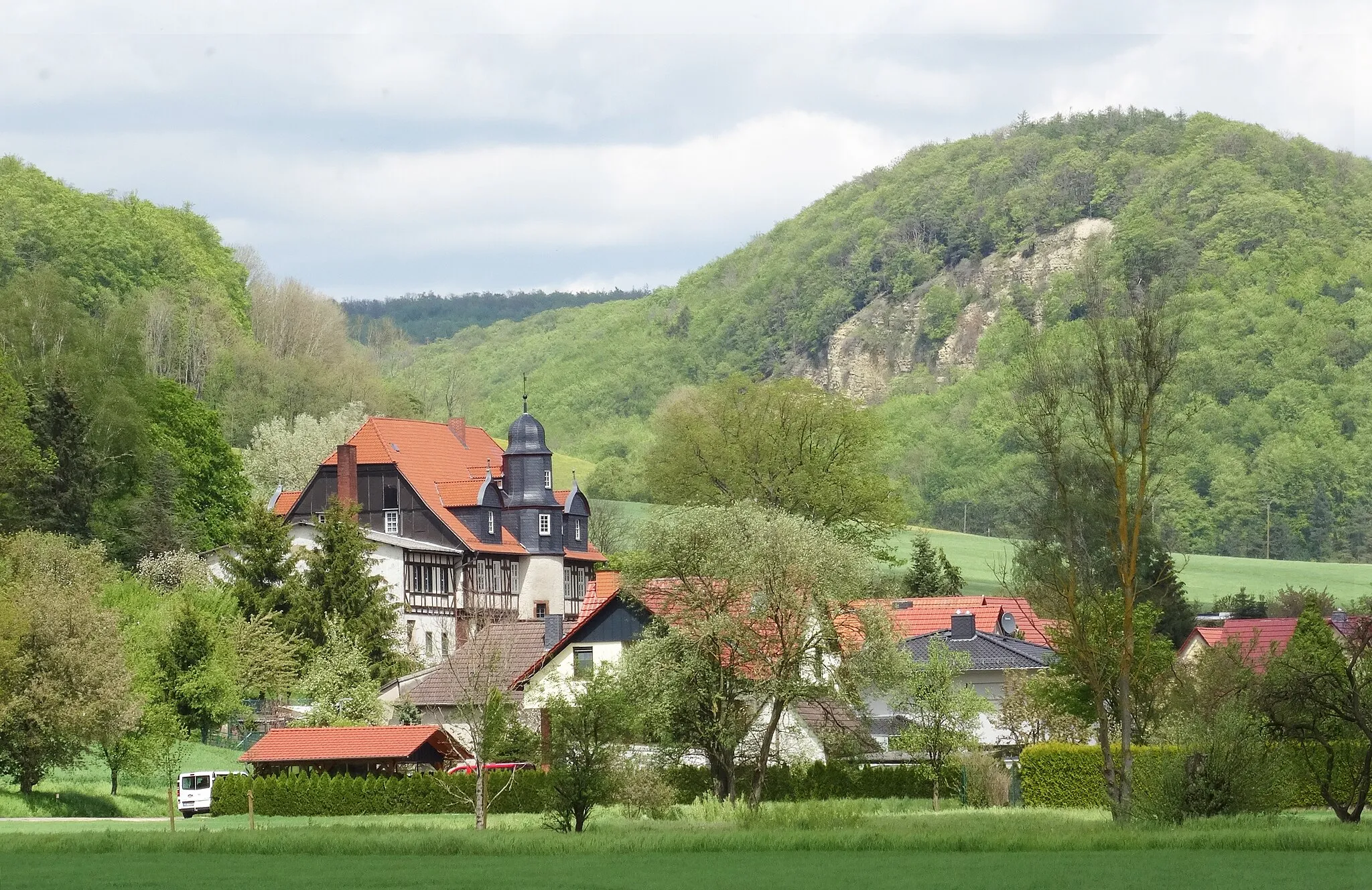 Photo showing: Martinfeld und Ibenkuppe vom Südeichsfeld-Radweg gesehen