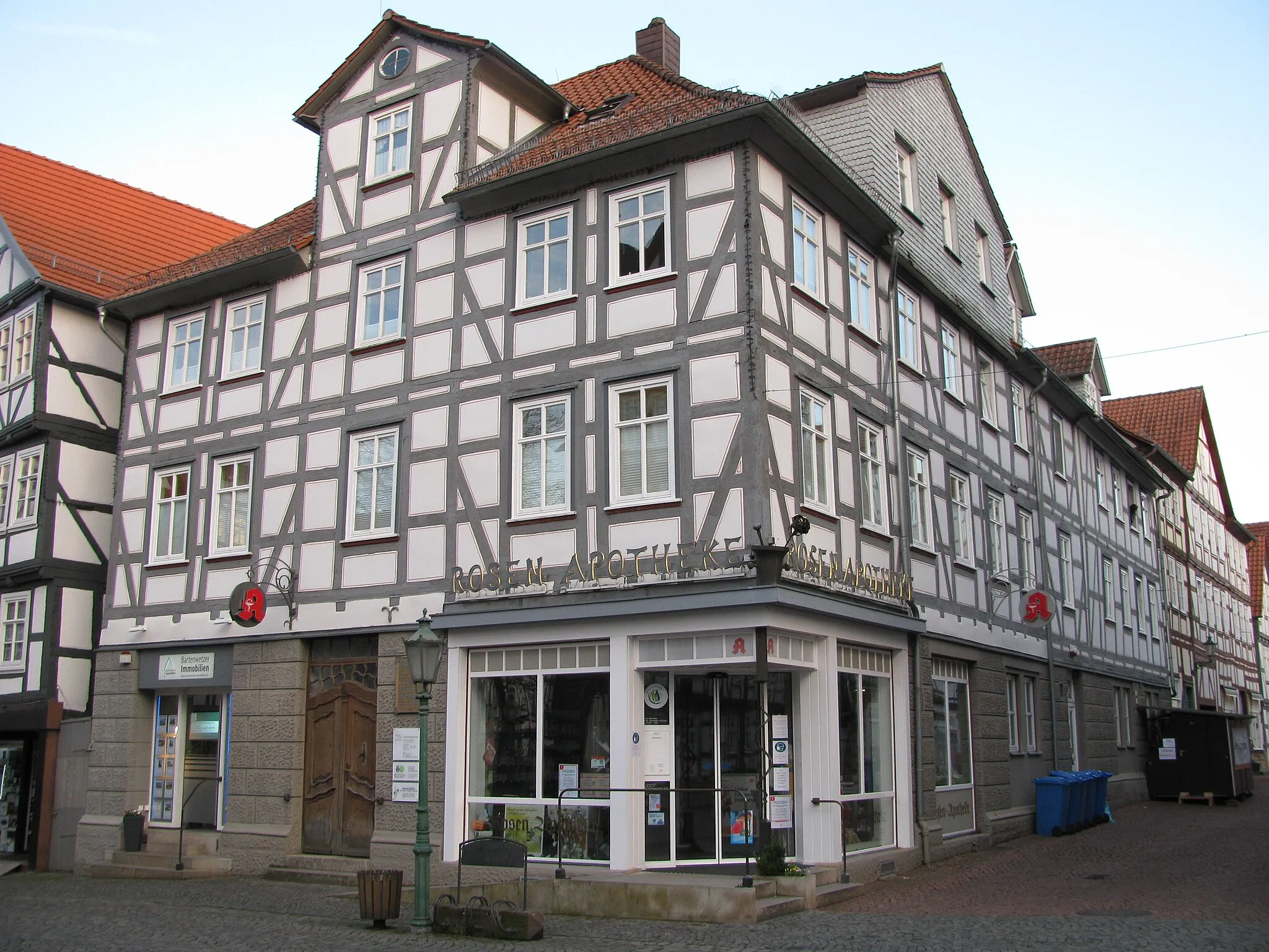 Photo showing: das Haus Am Markt 4 in Melsungen, nach rechts an der Rotenburger Straße