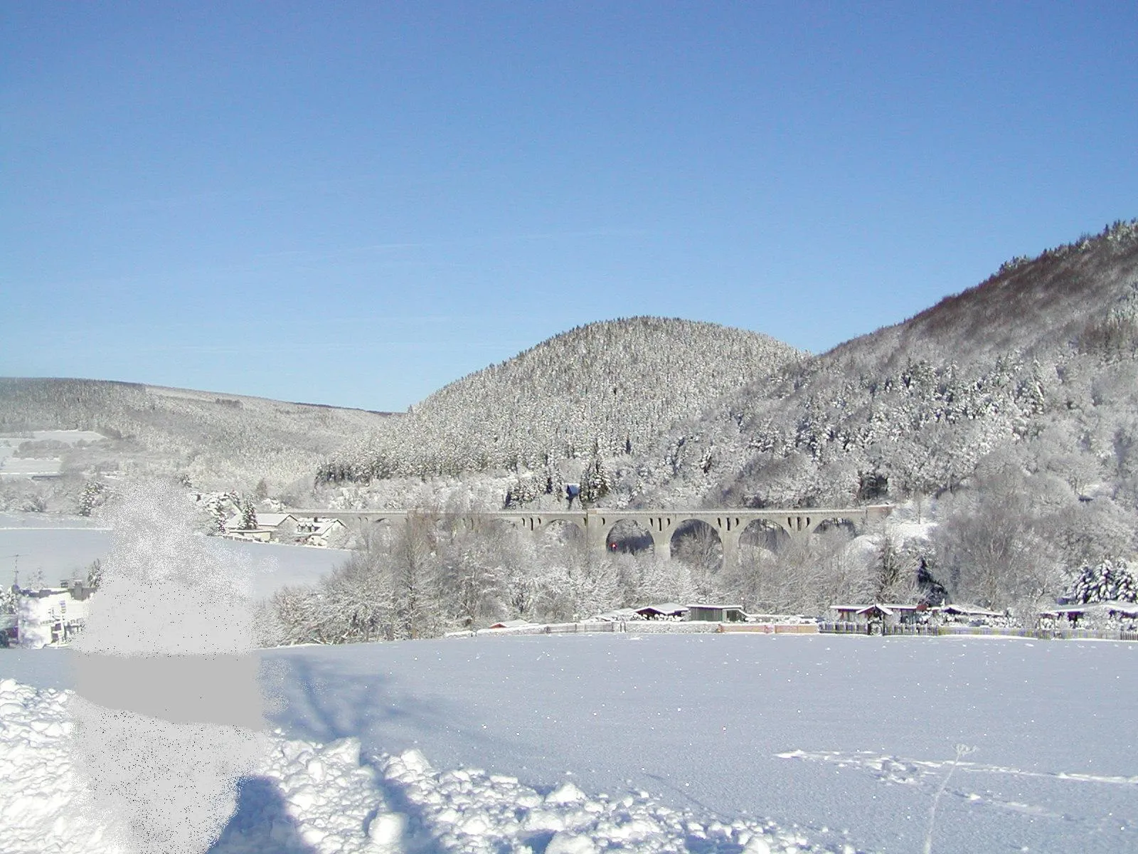 Photo showing: Willingen - Viadukt im Winter