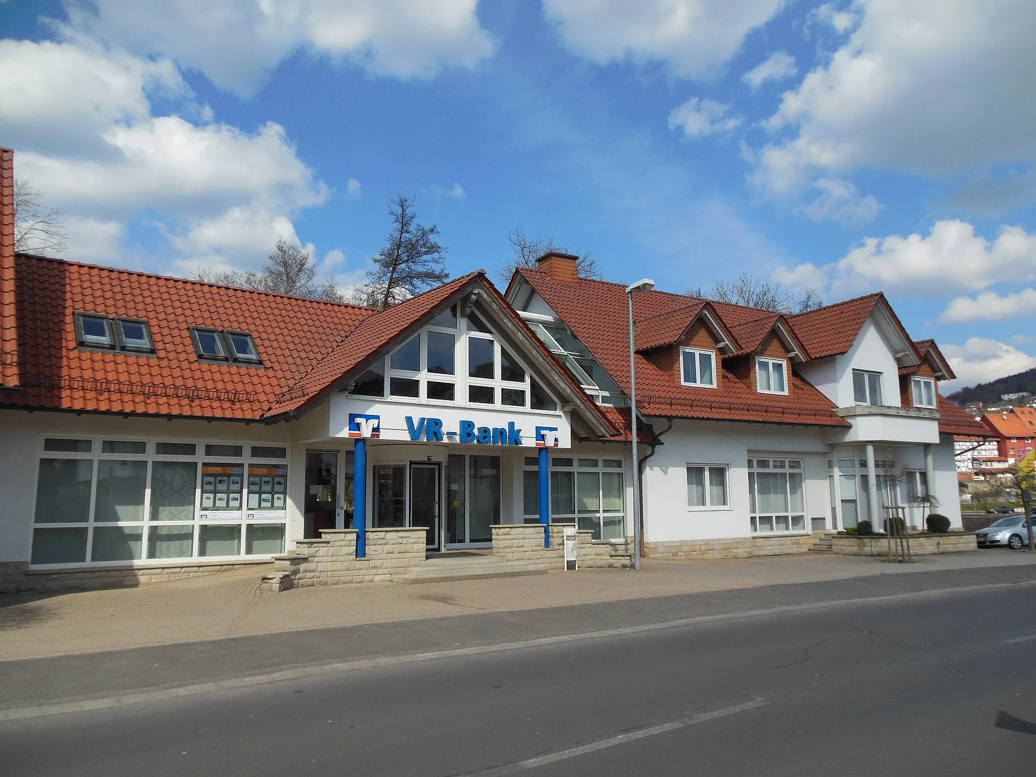 Photo showing: Hauptstelle der VR-Bank Spangenberg-Morschen eG, Jahnstraße 7, 34286 Spangenberg, Deutschland