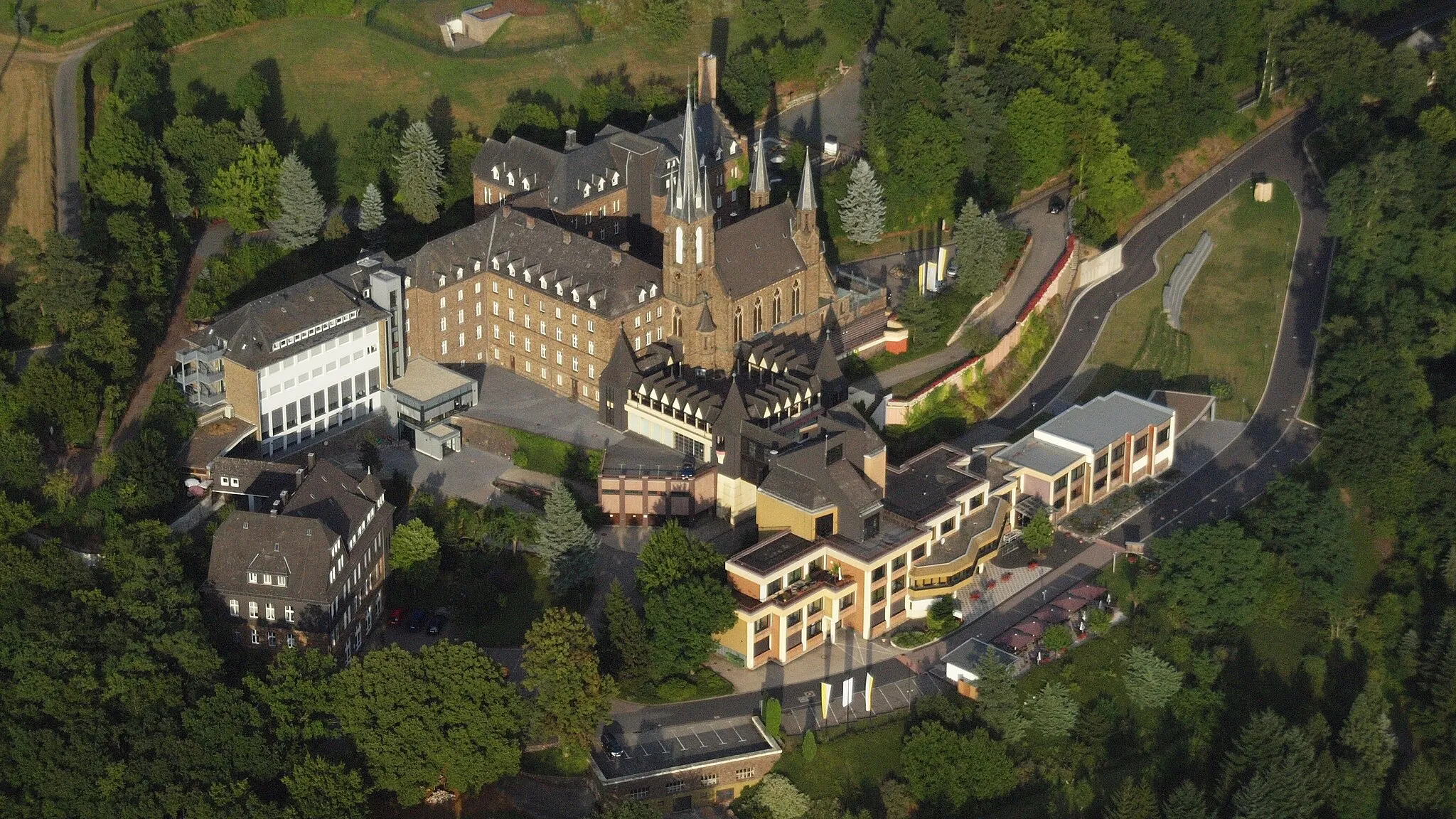 Photo showing: Kloster Marienhaus, Waldbreitbach: Luftaufnahme