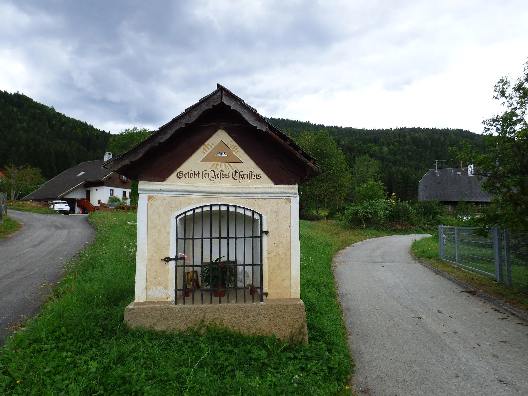 Photo showing: Bildstock in Braunsberg (Gemeinde Weitensfeld, Kärnten)