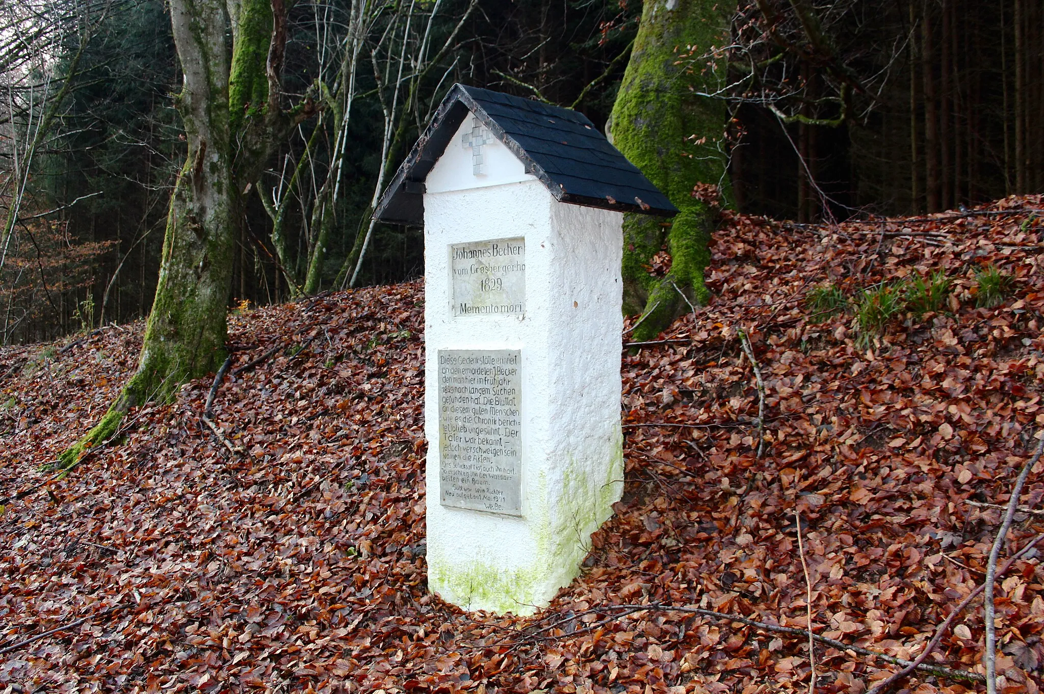 Photo showing: Johannes Becher II-Denkmal, Großmaischeid