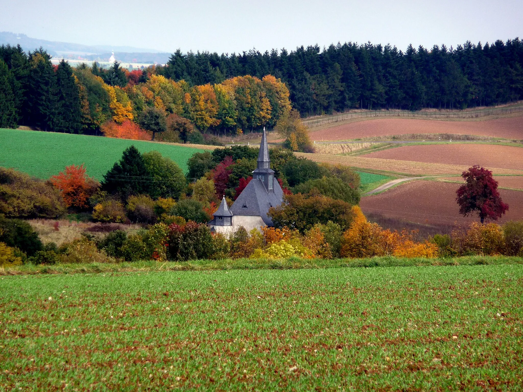 Photo showing: Eckweiler ... nur die Kirche steht noch