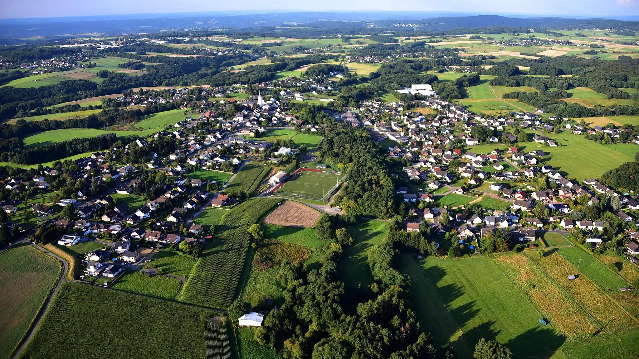 Photo showing: Buchholz (Westerwald), Luftaufnahme (2016)