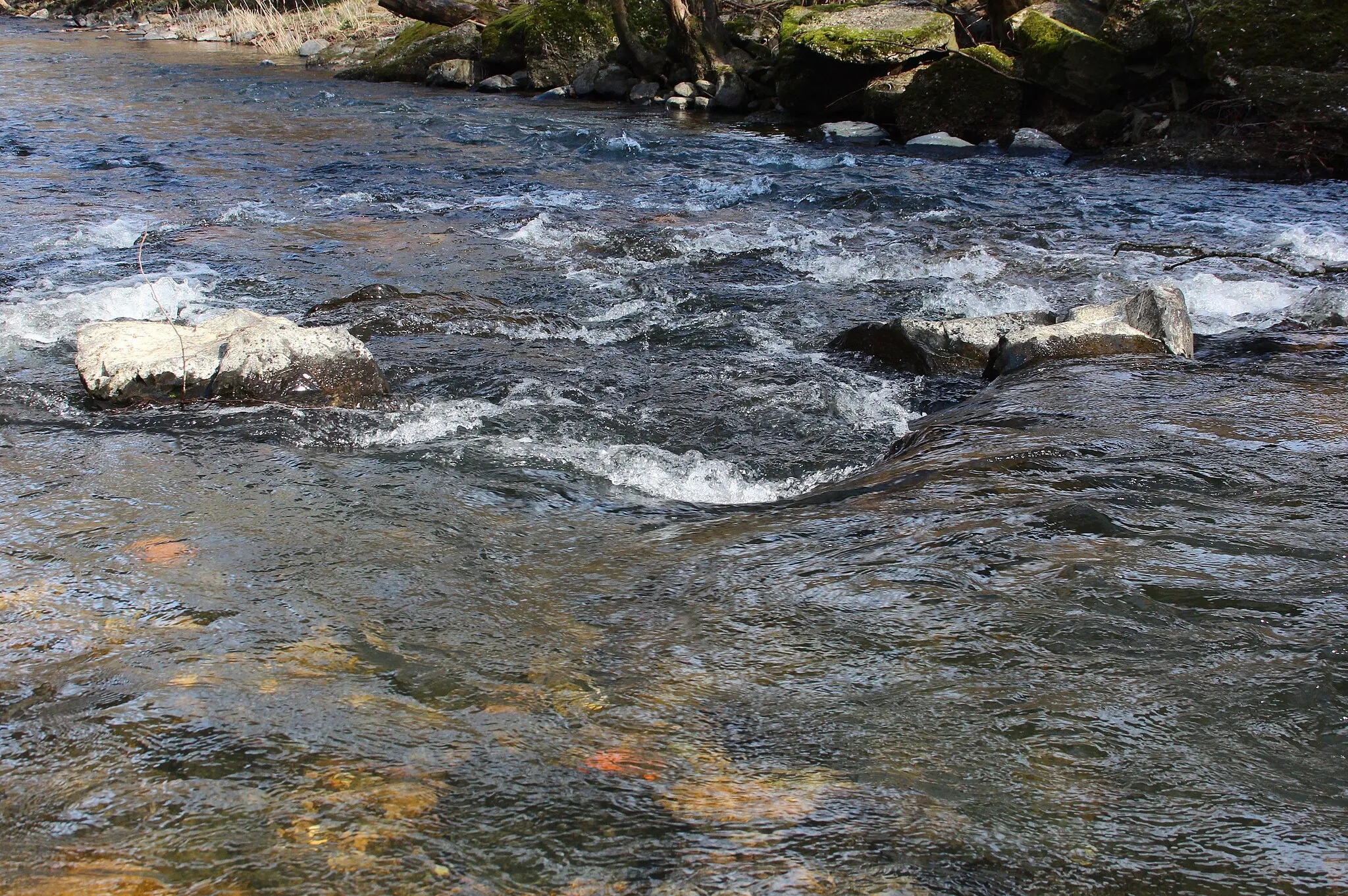 Photo showing: Die Nister bei Korb, Ortsteil von Unnau, Westerwald, Rheinland-Pfalz