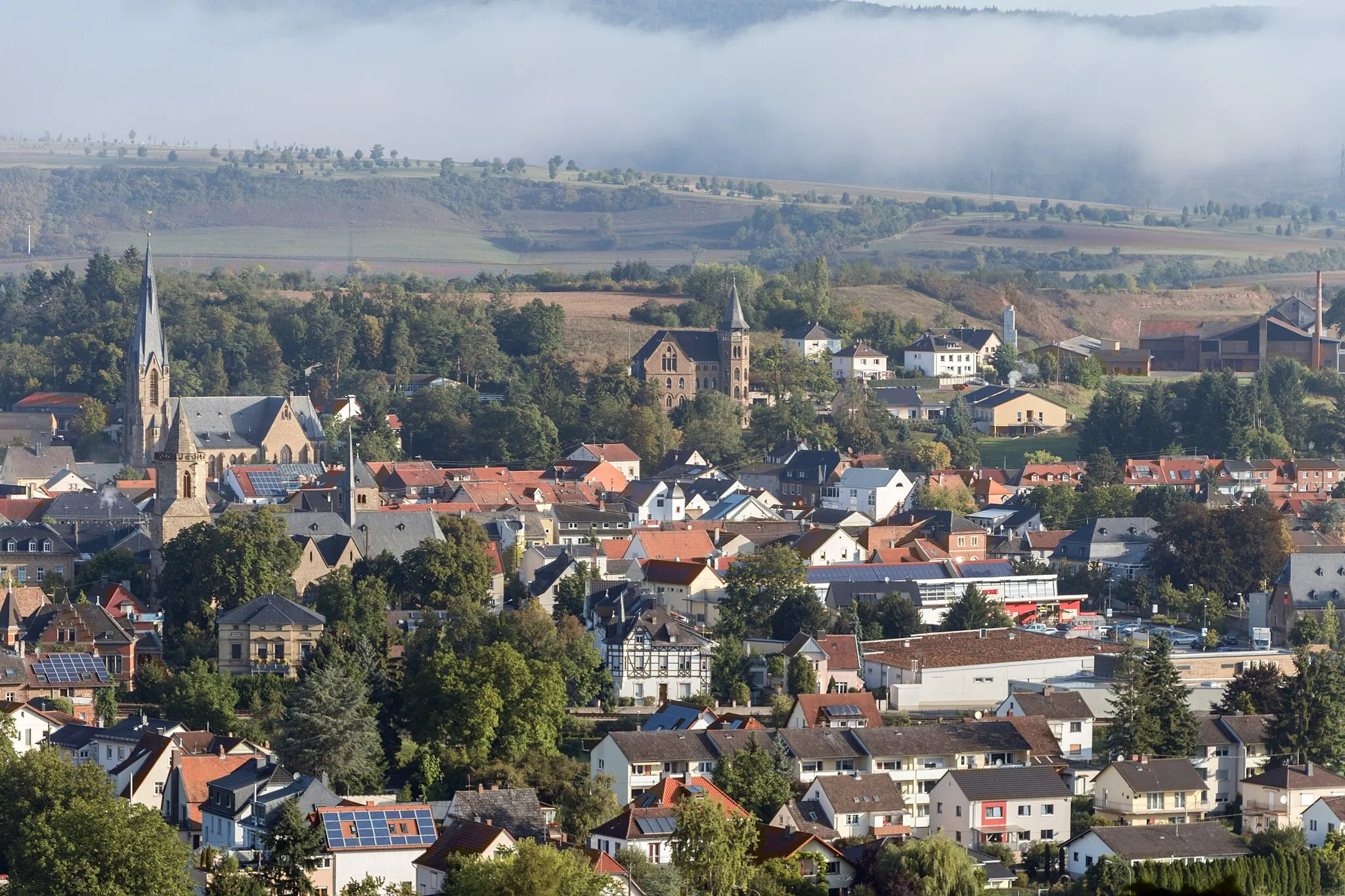 Photo showing: Bad Sobernheim, Nahe, Ortsansicht