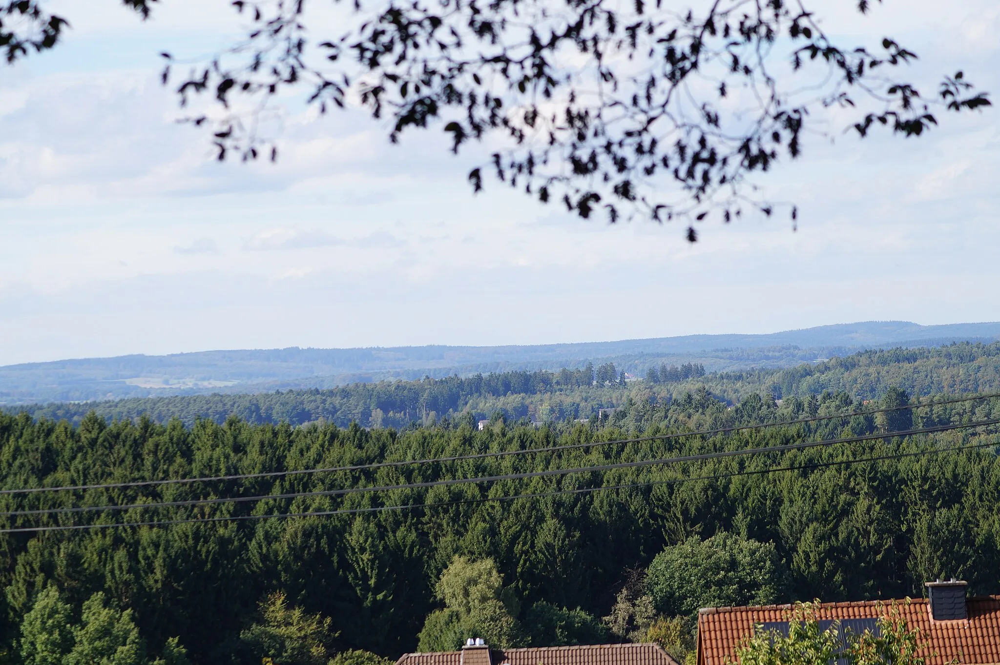 Photo showing: Aussicht in 57614 Steimel, Rheinland-Pfalz, Deutschland; Randbereich des Naturparks Rhein-Westerwald