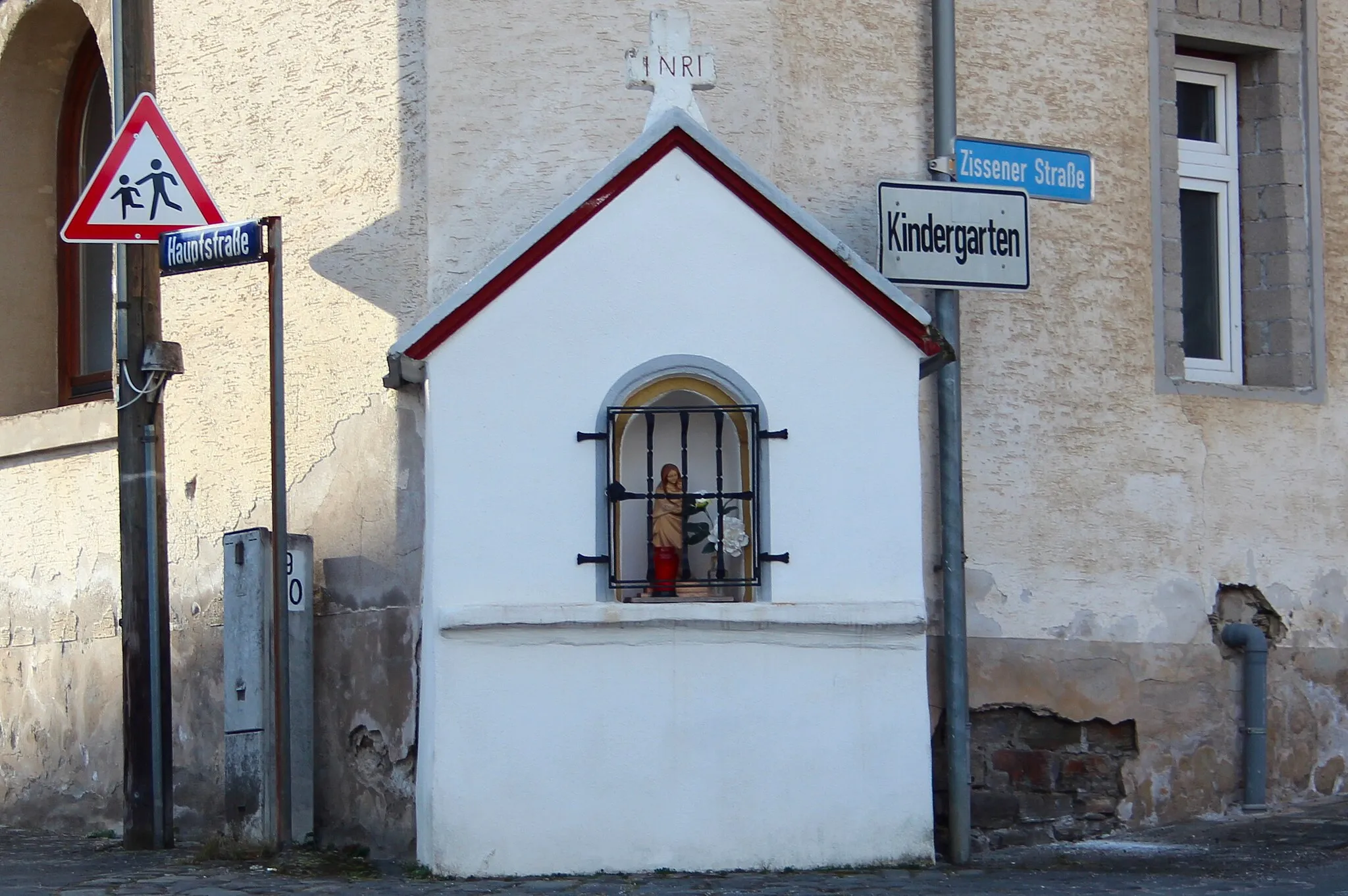 Photo showing: Bildstock, Hauptstraße, Ecke Zissener Straße, Kulturdenkmal in Gönnersdorf (bei Bad Breisig)