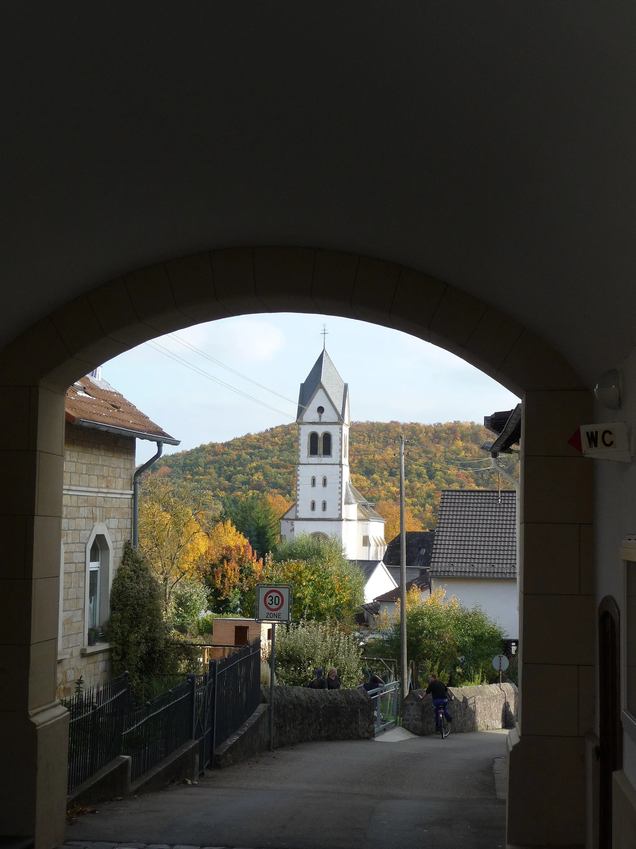 Photo showing: Bockenau - Kath. Kirche - 10.10.08